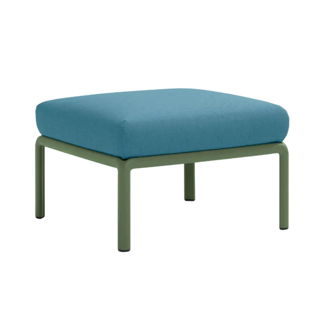 Buitenpuf KOMODO blauw Sunbrella® met groene agave basis