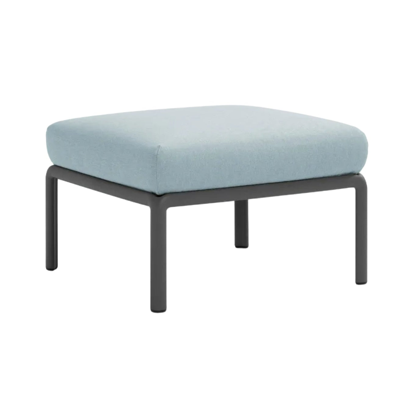 Outdoor Pouf KOMODO in Blue Sunbrella® with Anthracite Base