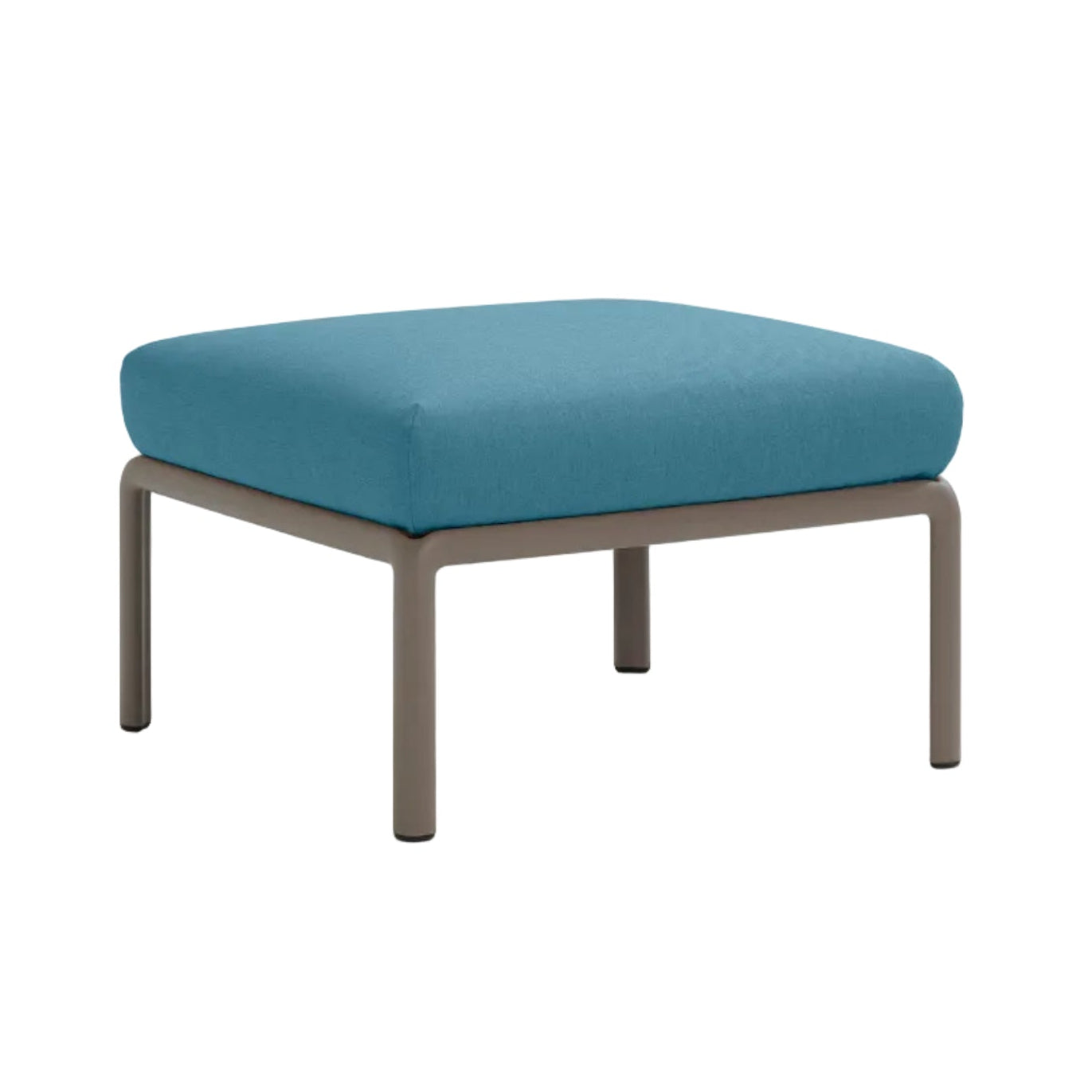 Buitenpuf KOMODO blauw Sunbrella® met taupe basis