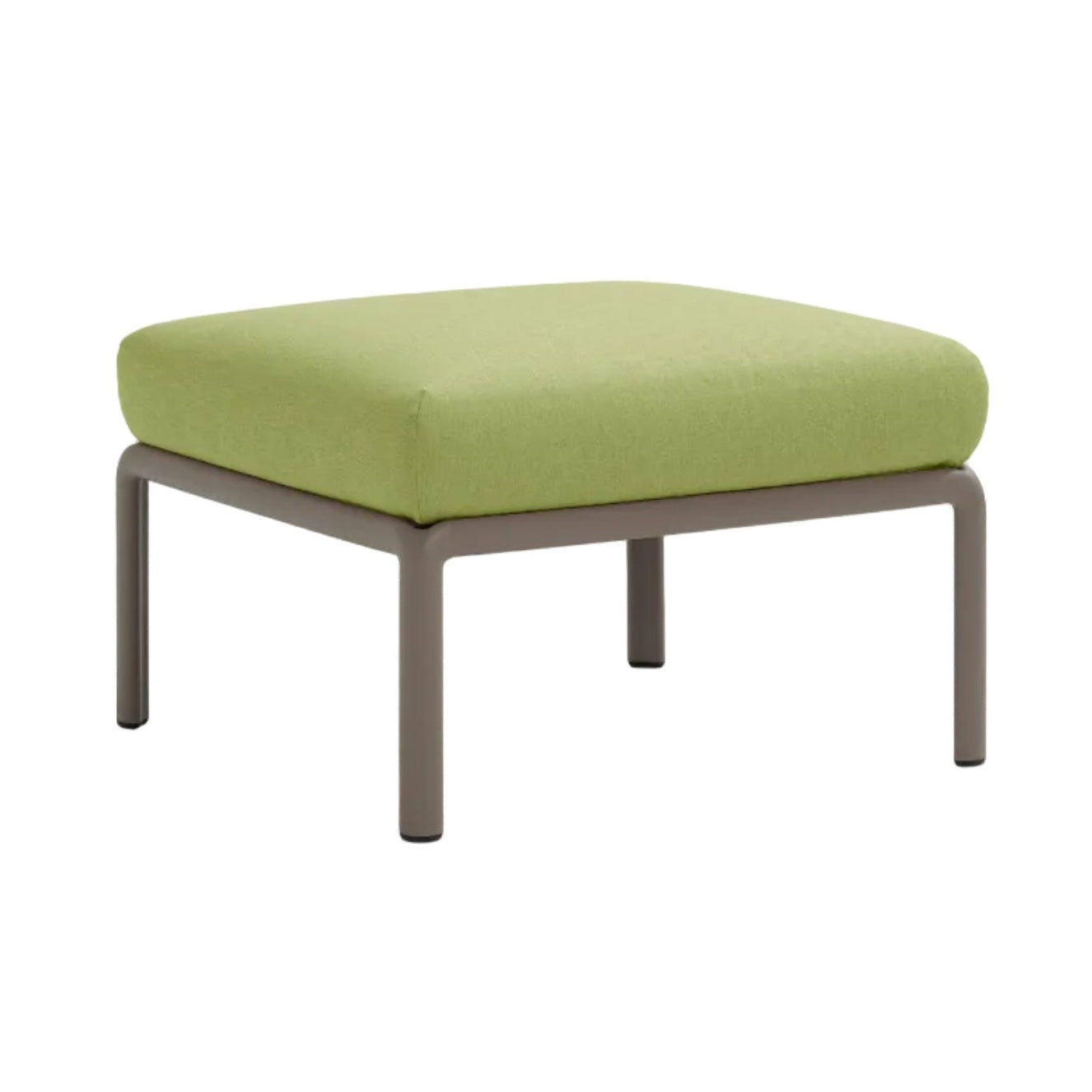 Buitenpuf KOMODO groen Sunbrella® met taupe basis