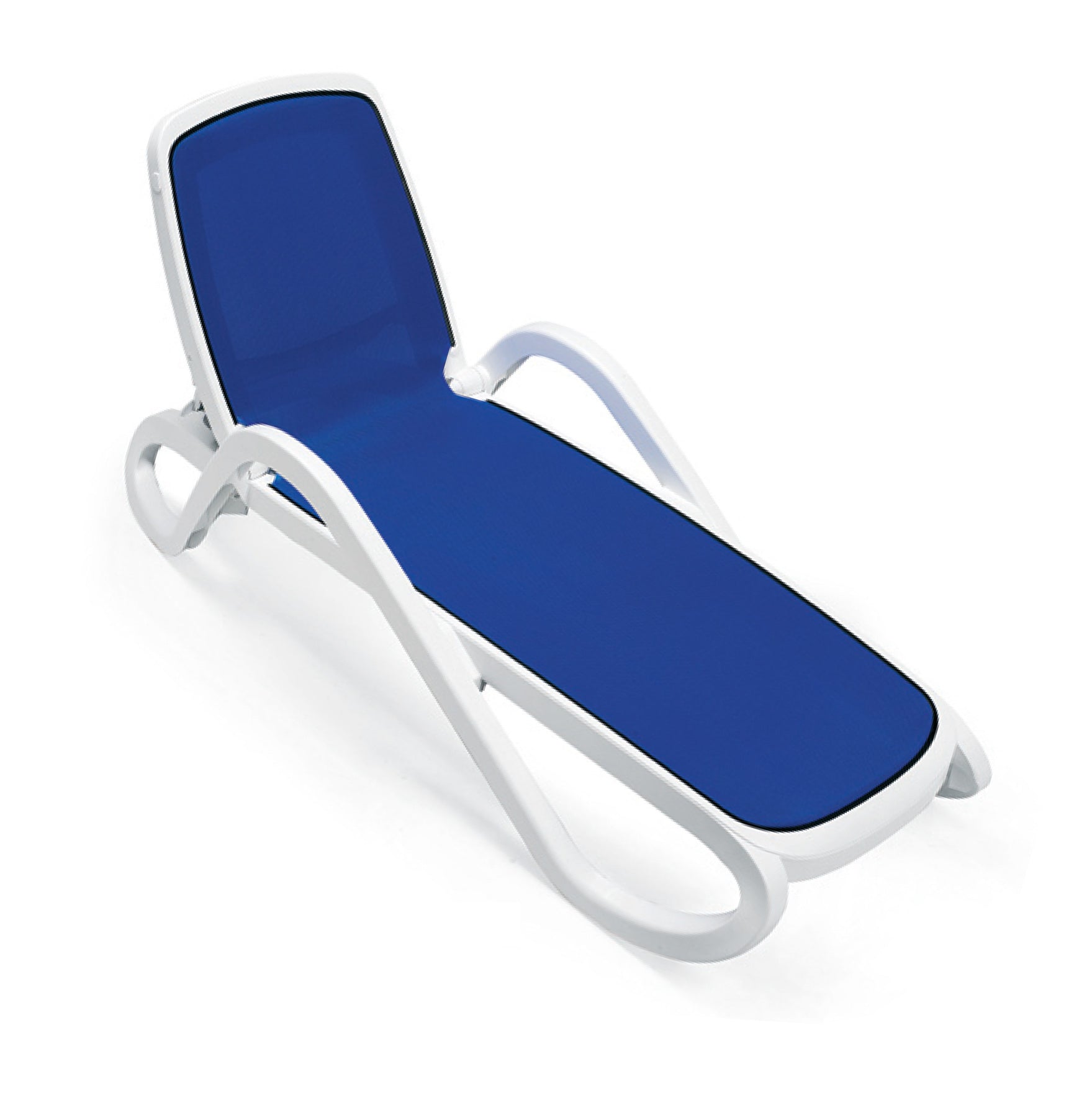 OMEGA White Outdoor Lounger