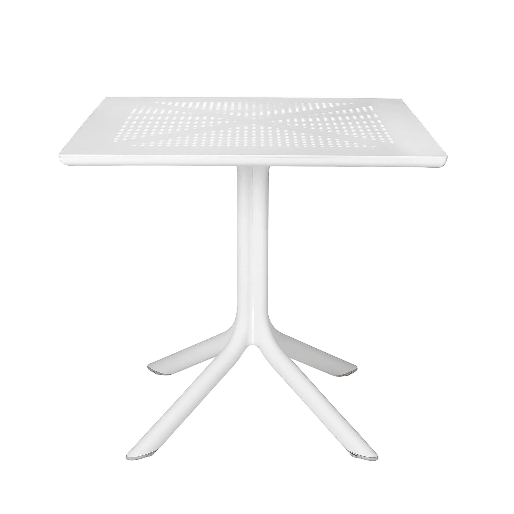 Quadratischer Außenstolik CLIP weiß