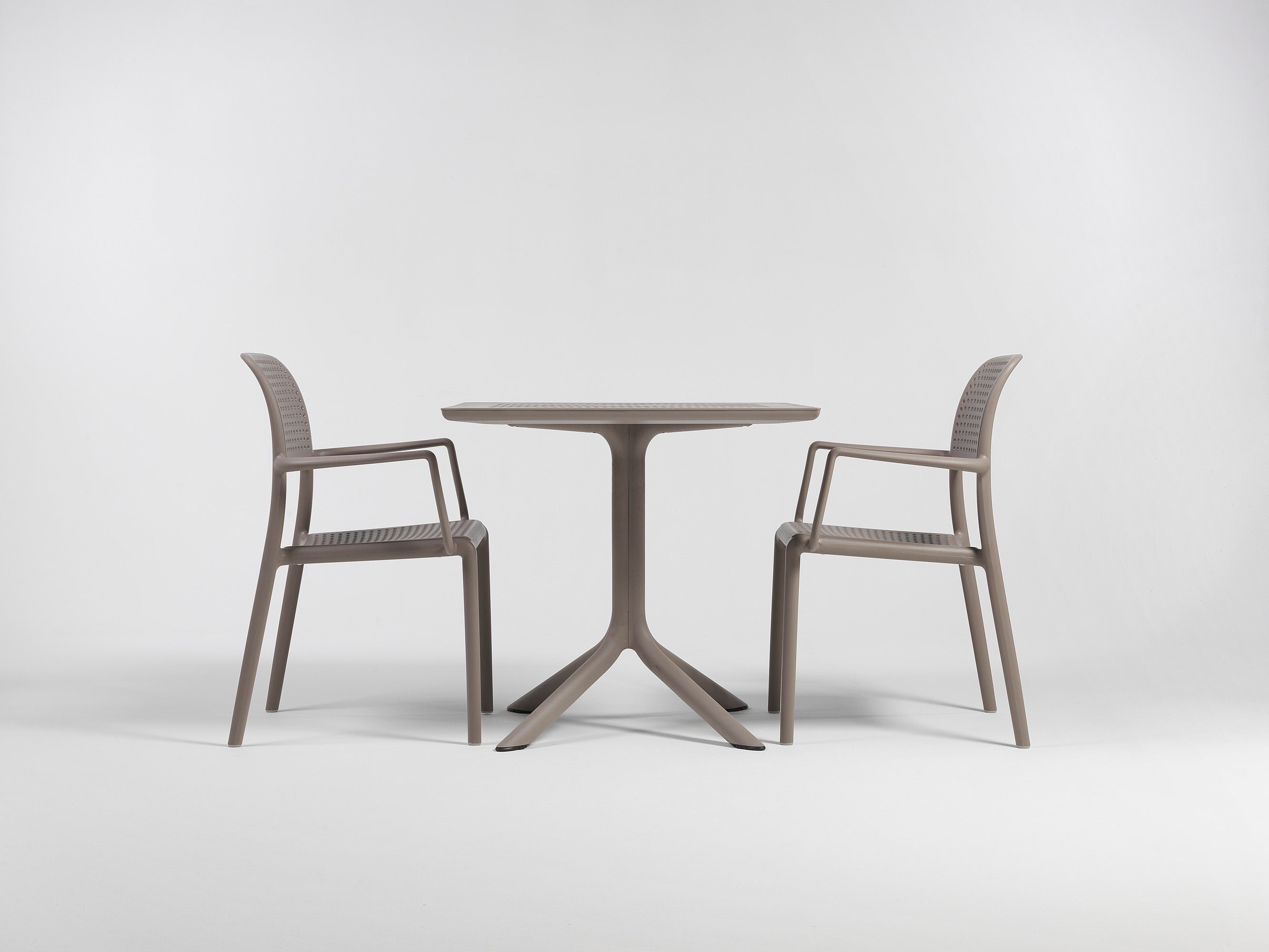 Buiten vierkante tafel CLIP agave groen