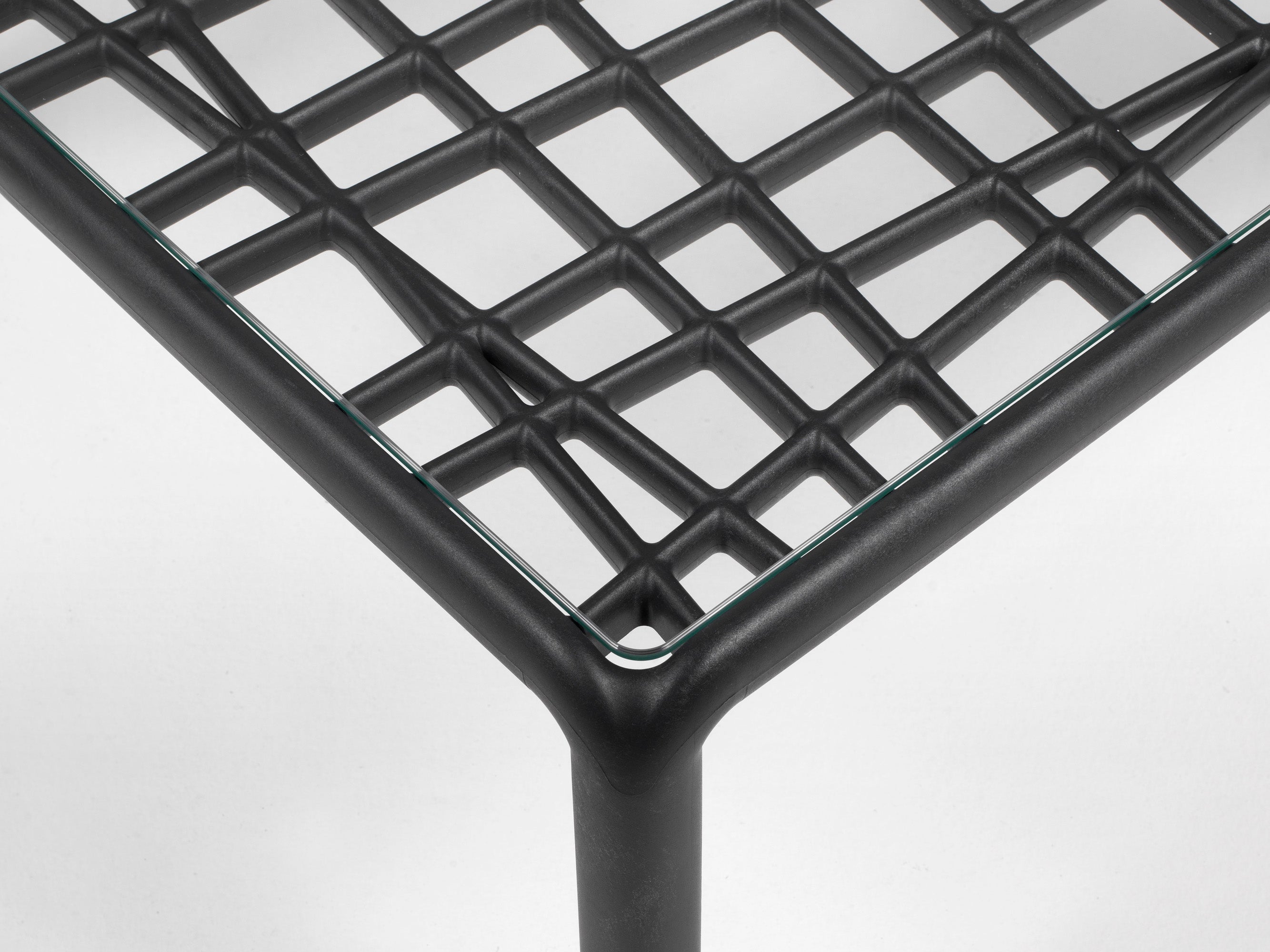 Witte vierkante buitenkoffietafel KOMODO