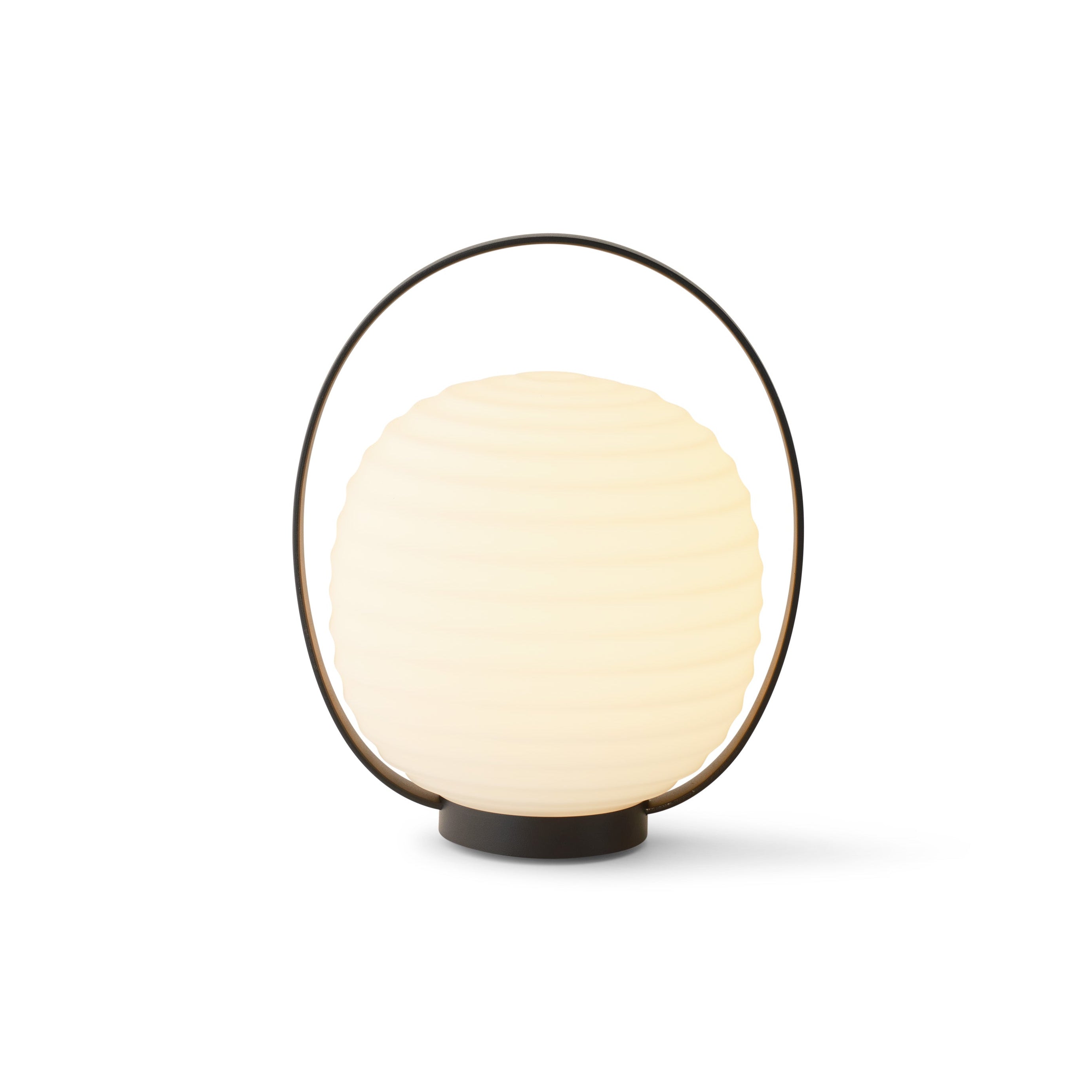 Draagbare lamp LANTERN wit met zwarte handgreep