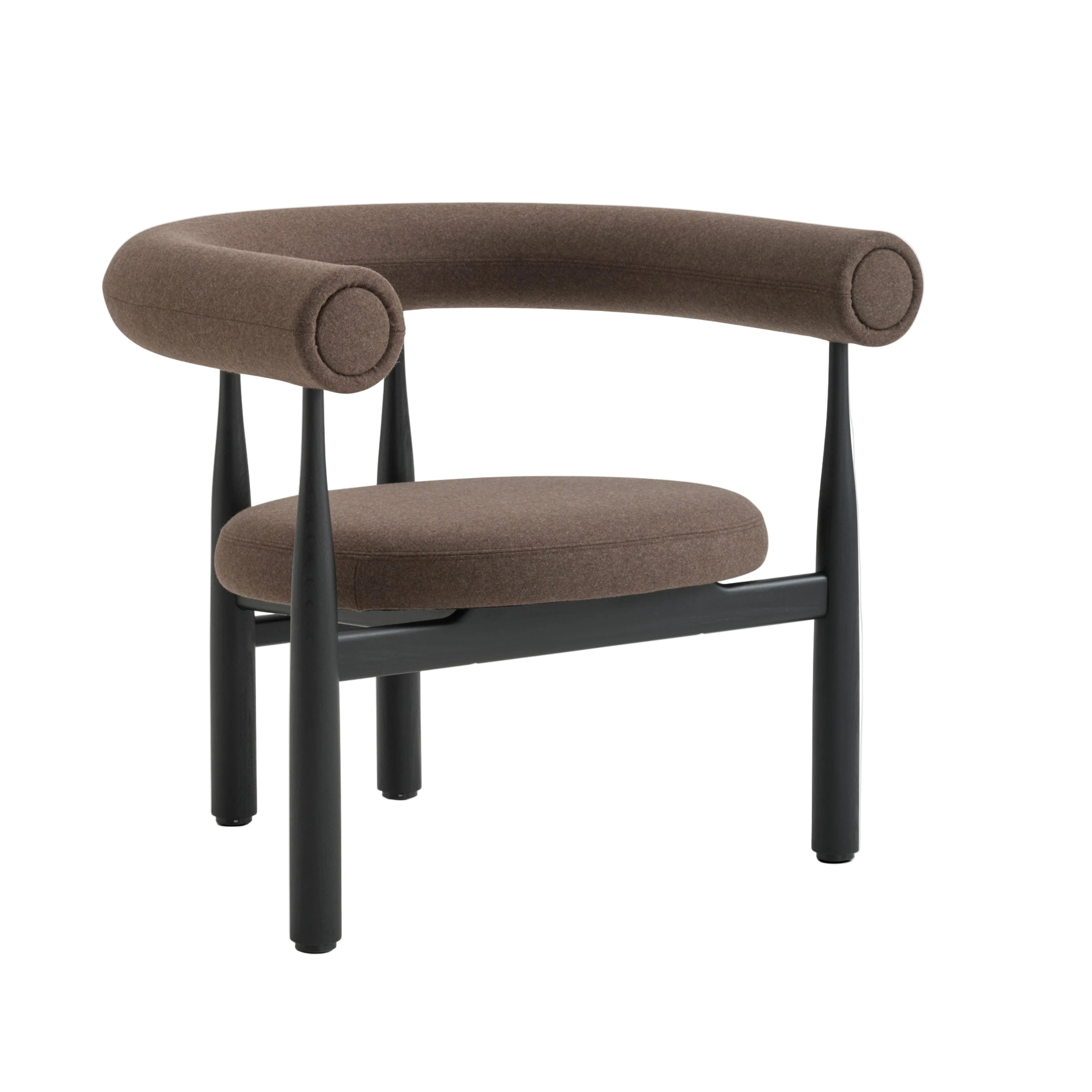 Polsterstuhl BUKOWSKI mit schwarzem Buchenfuß