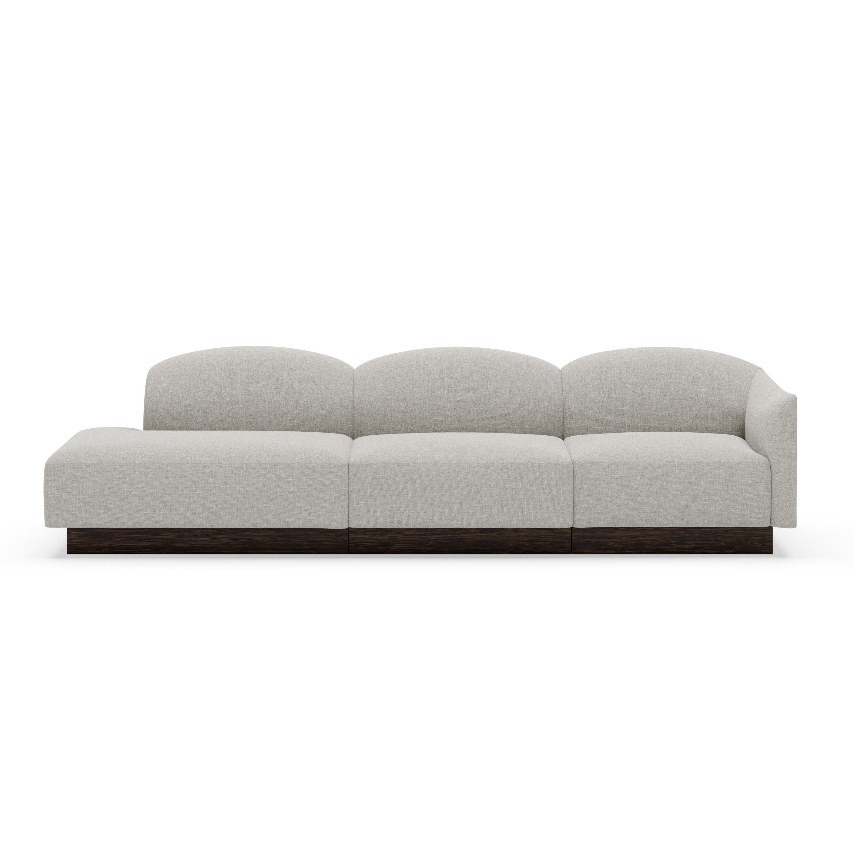 Geopende linkse modulaire bank SHORE, gepersonaliseerd