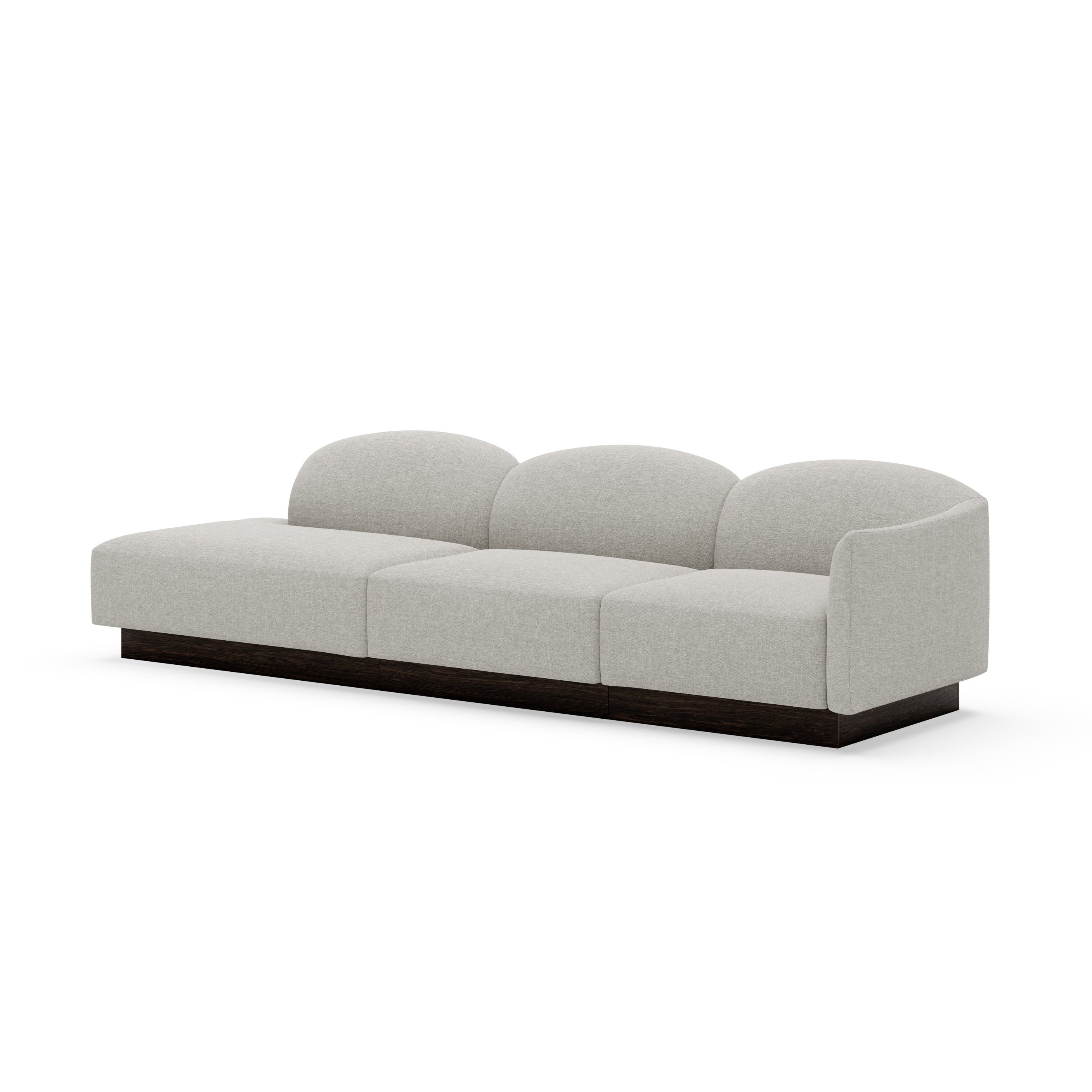 Geopende linkse modulaire bank SHORE, gepersonaliseerd