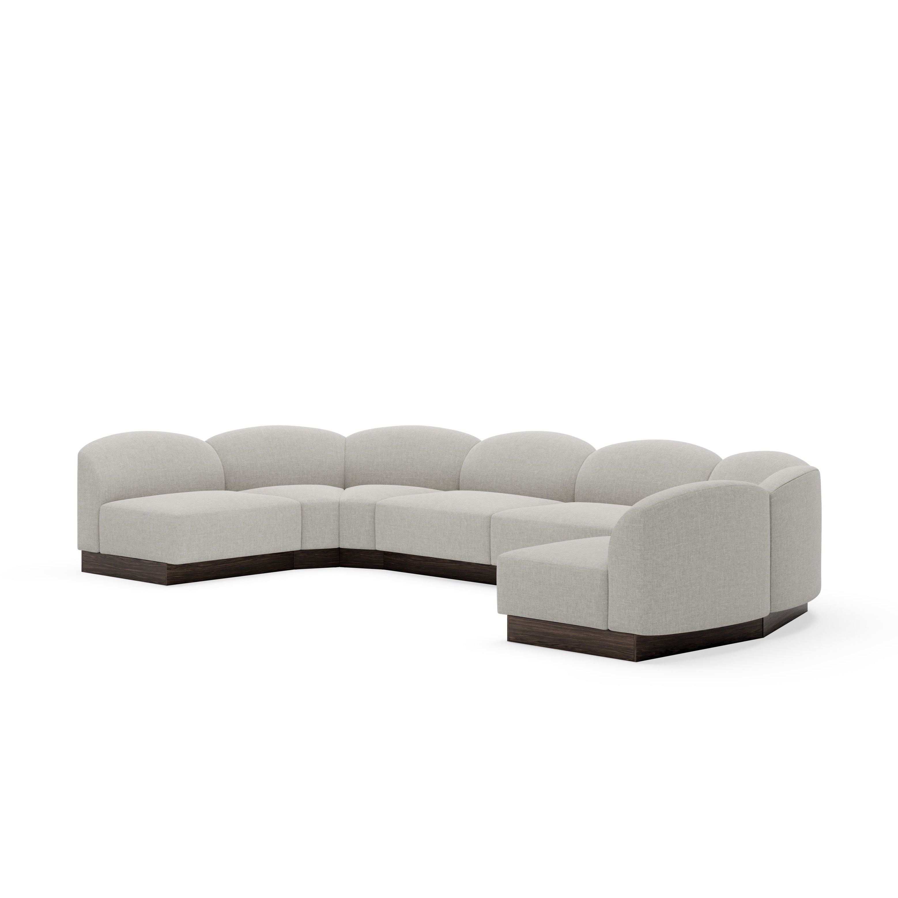 Narożnik modułowy w kształcie U SHORE personalizowany – New Works