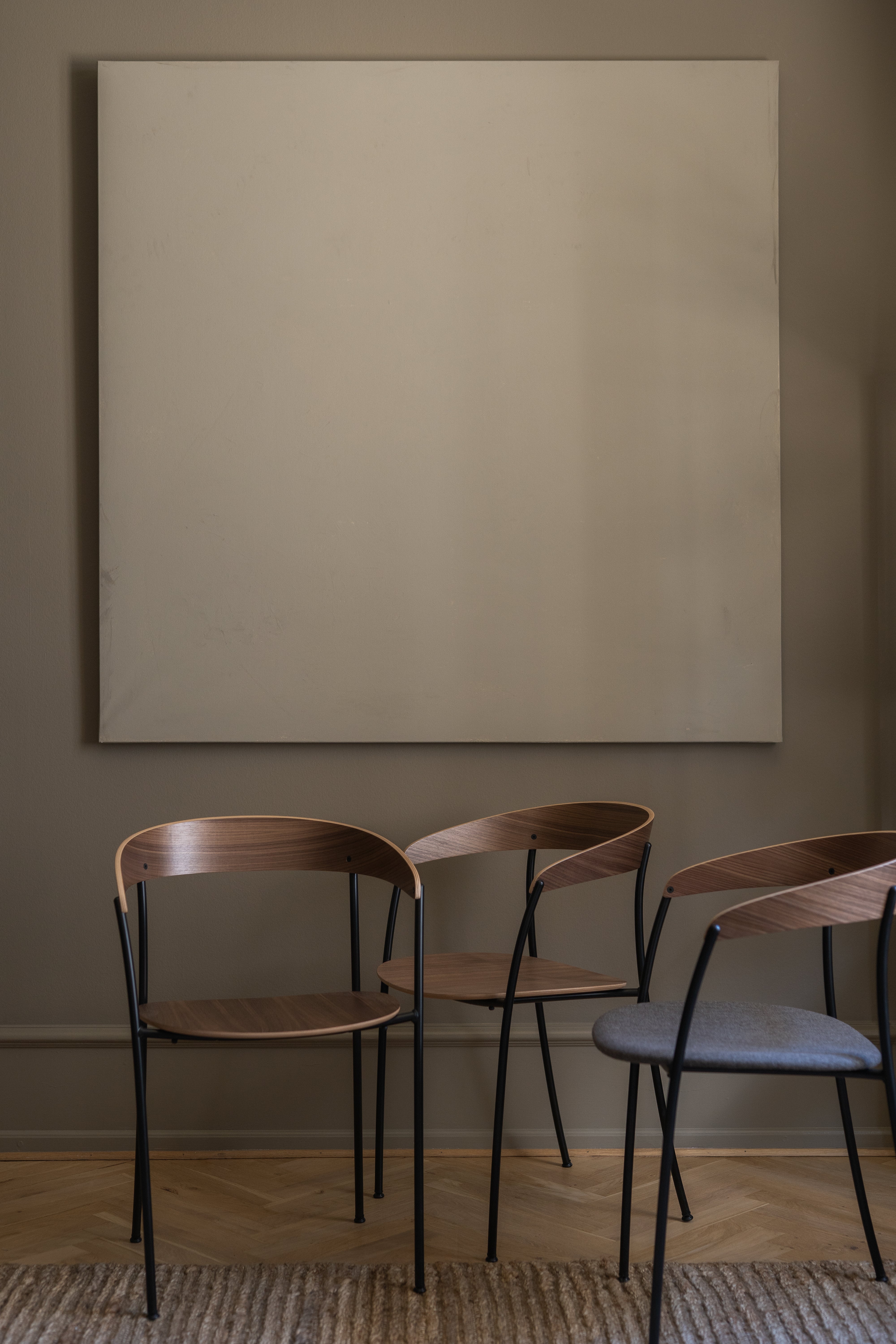 Fauteuil met armleuningen MISSING notenhoutfineer