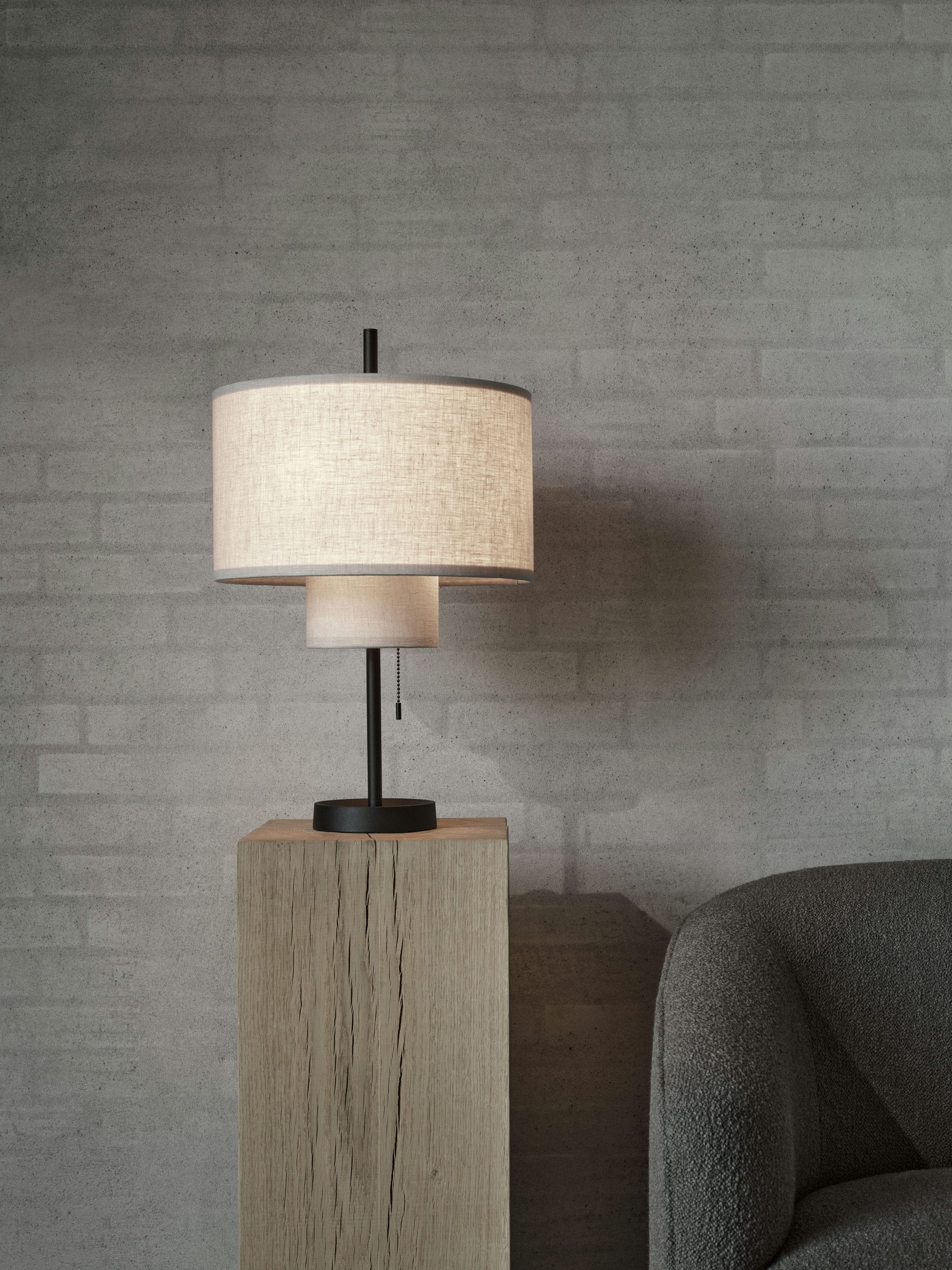 Beige Rand Tabelle Lampe
