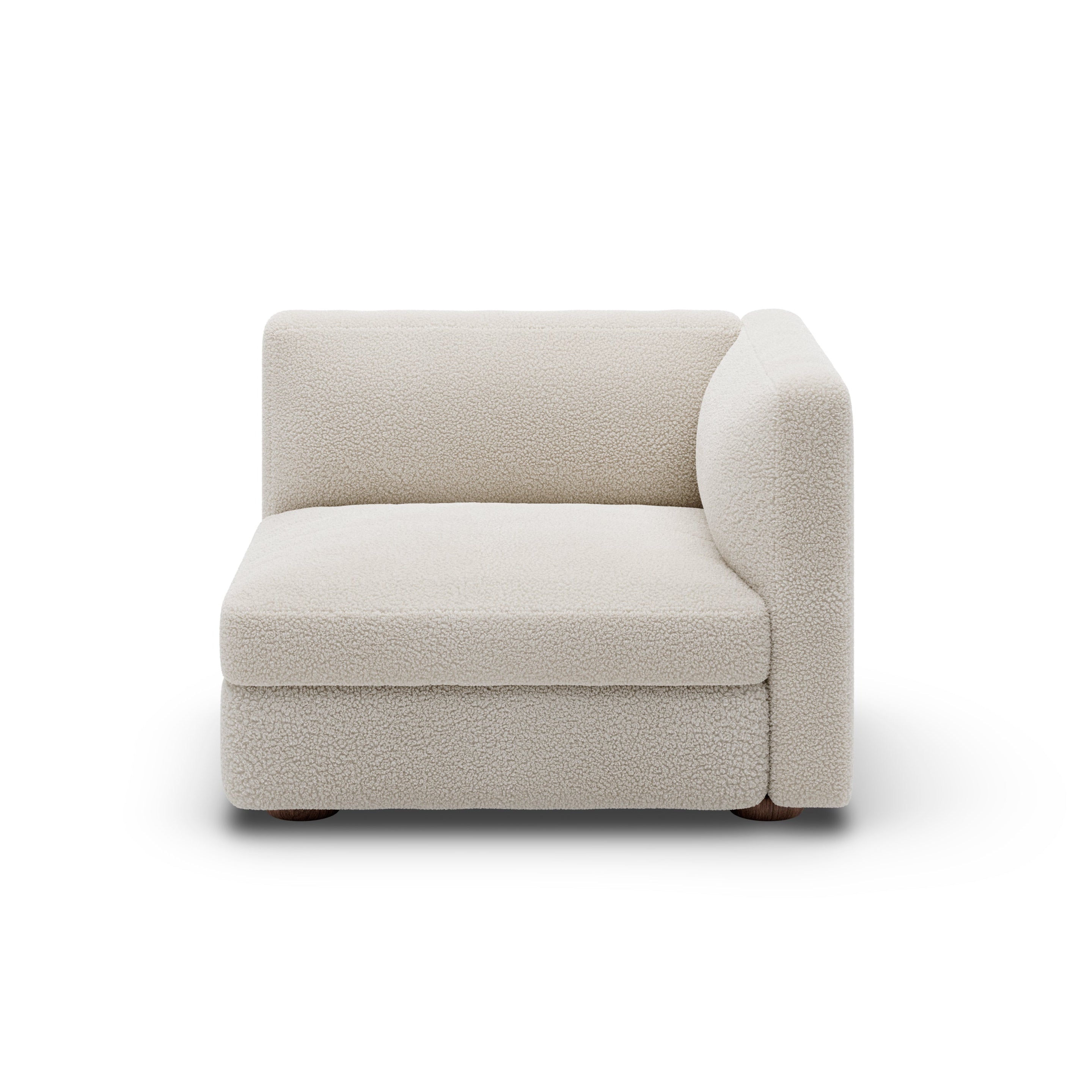 Sofa modułowa CODA - element końcowy prawostronny tapicerowany – New Works