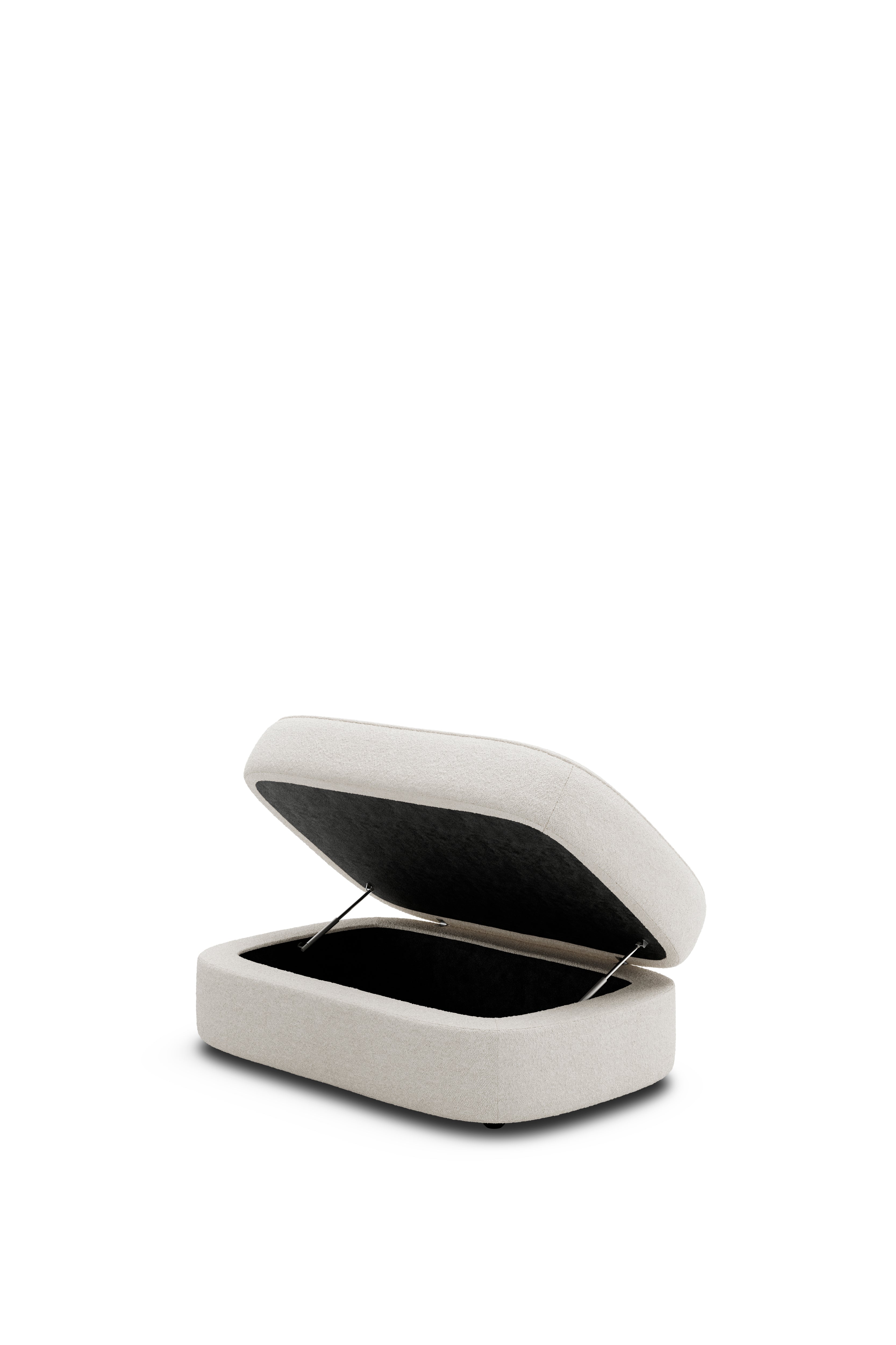 Pouf Covent Nevotex Barnum Lana 24 gebrochenes Weiß