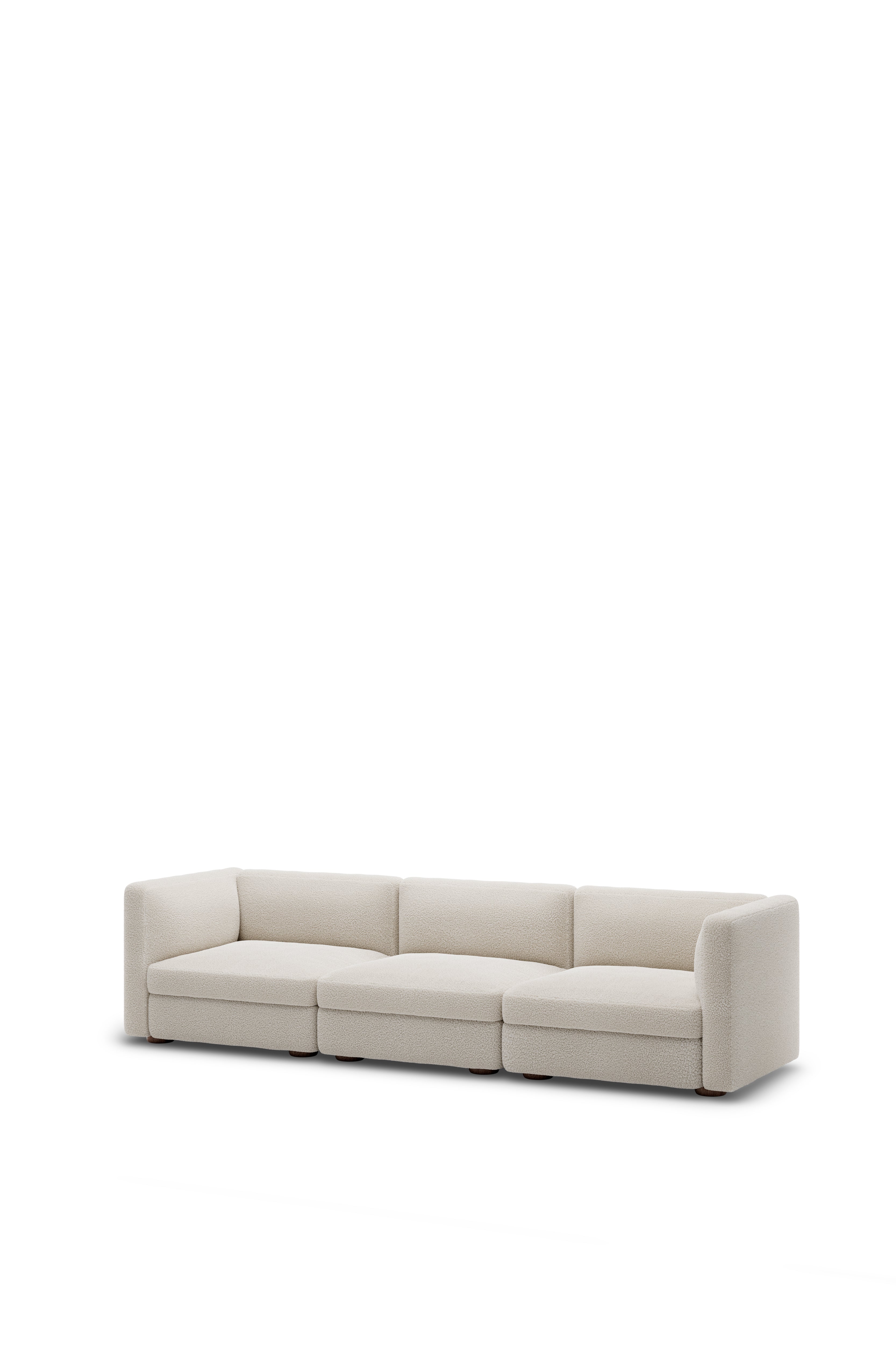 Sofa modułowa CODA - element końcowy prawostronny tapicerowany do salonu – New Works