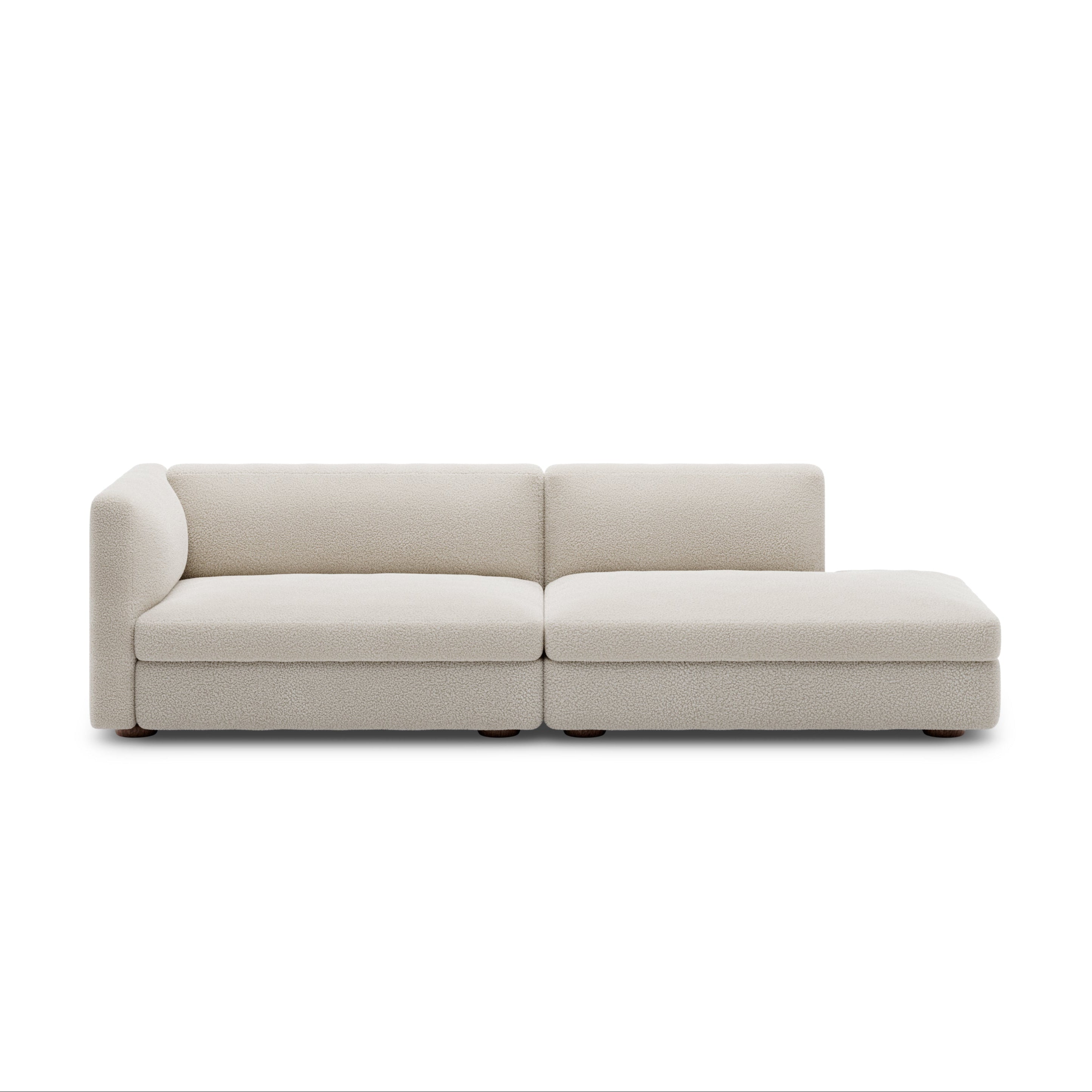 CODA modular sofa - open -sided upholstered element