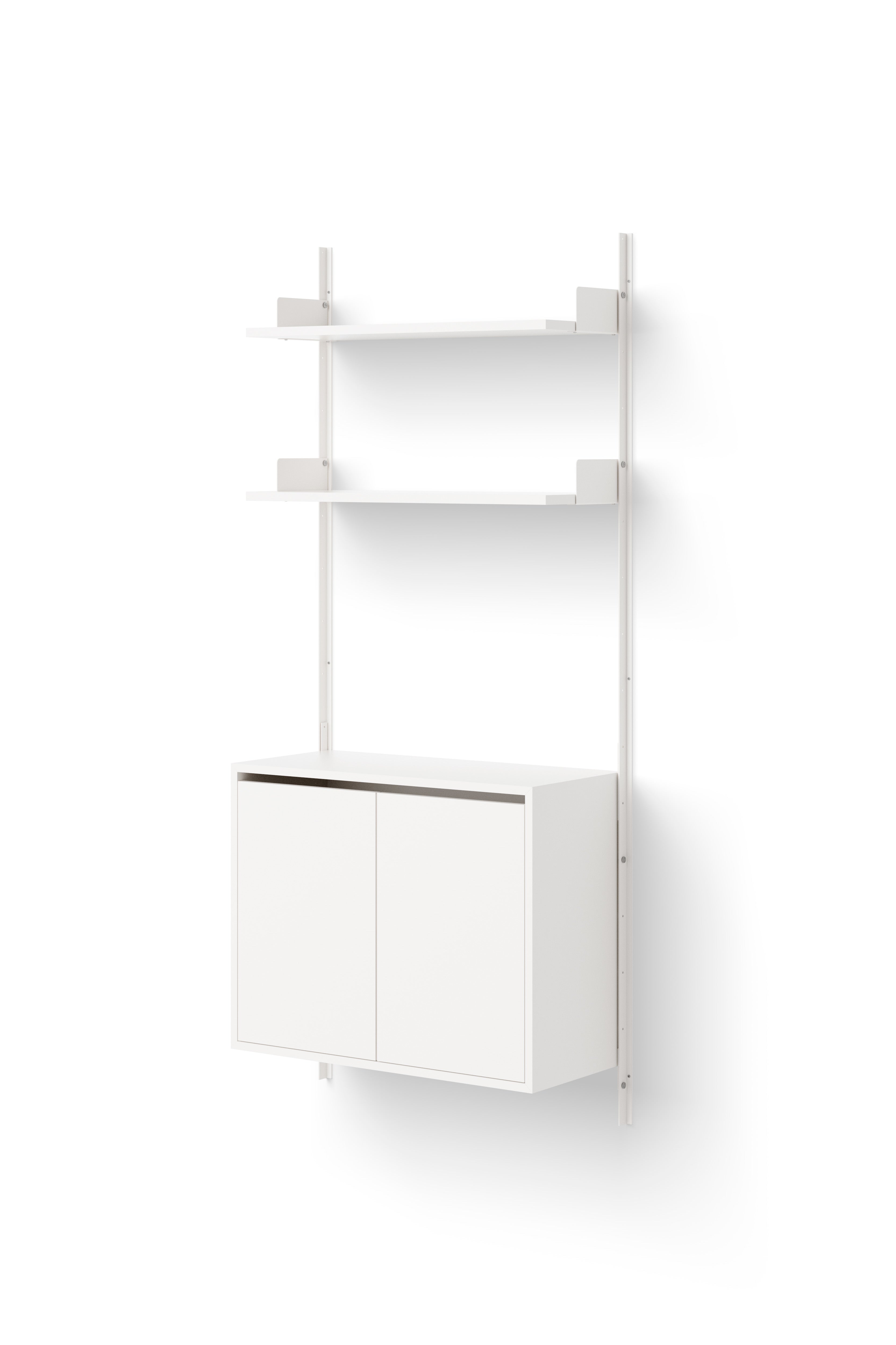 Hängeschrank mit der Tür der neuen Werke Biały