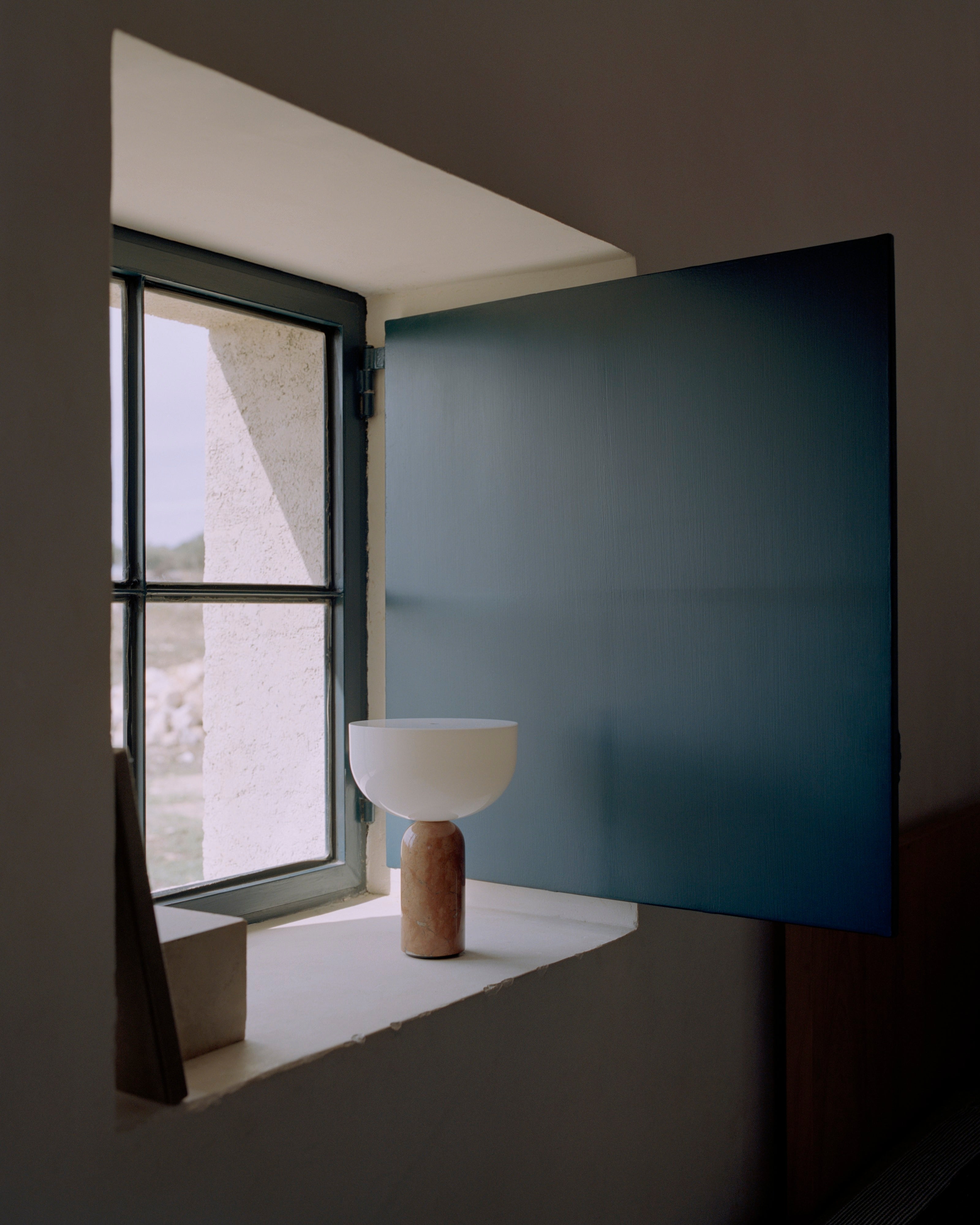 Tragbare Lampe KIZU Ziegel Marmor