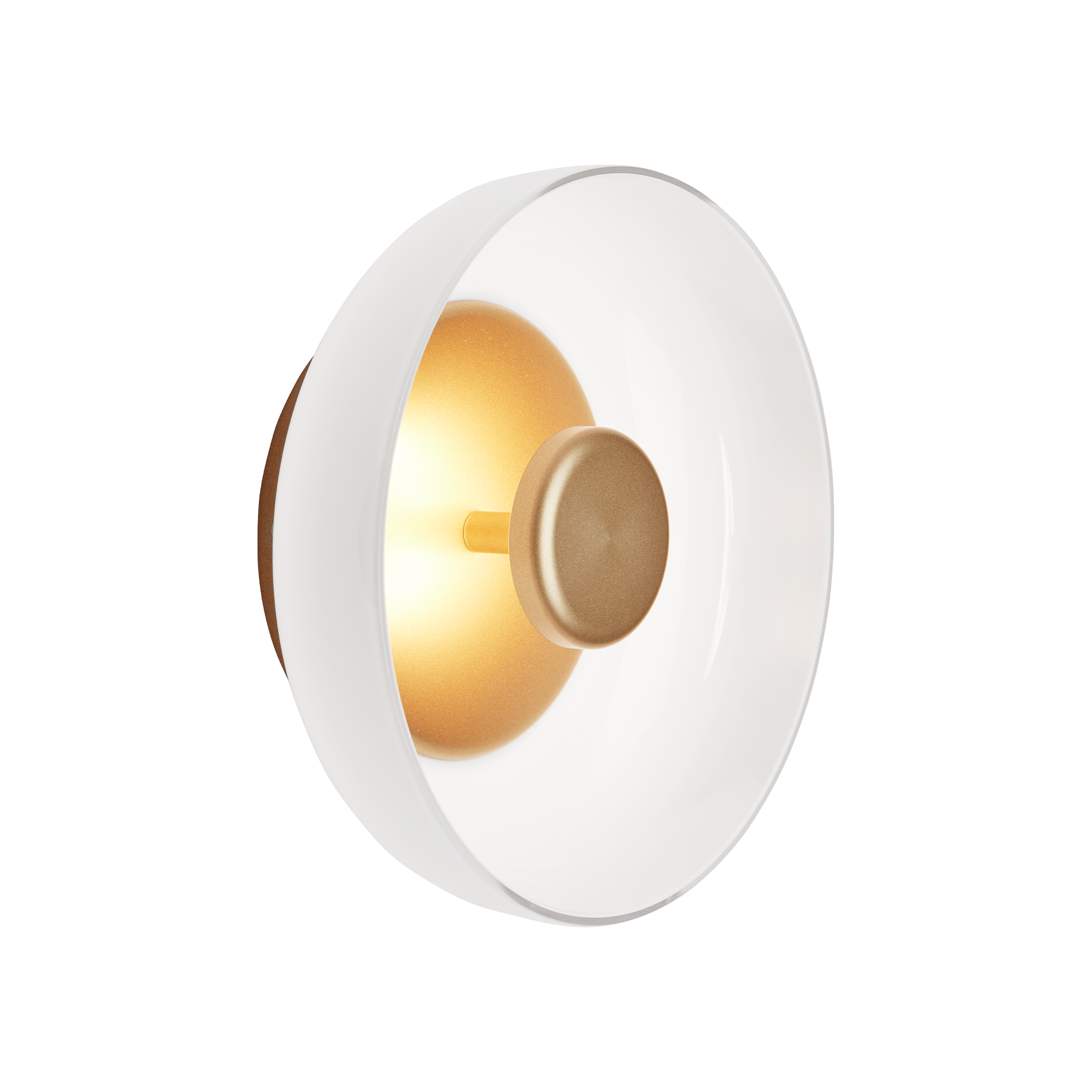Lampa ścienna BLOSSI złoty z opalowym szkłem – Nuura