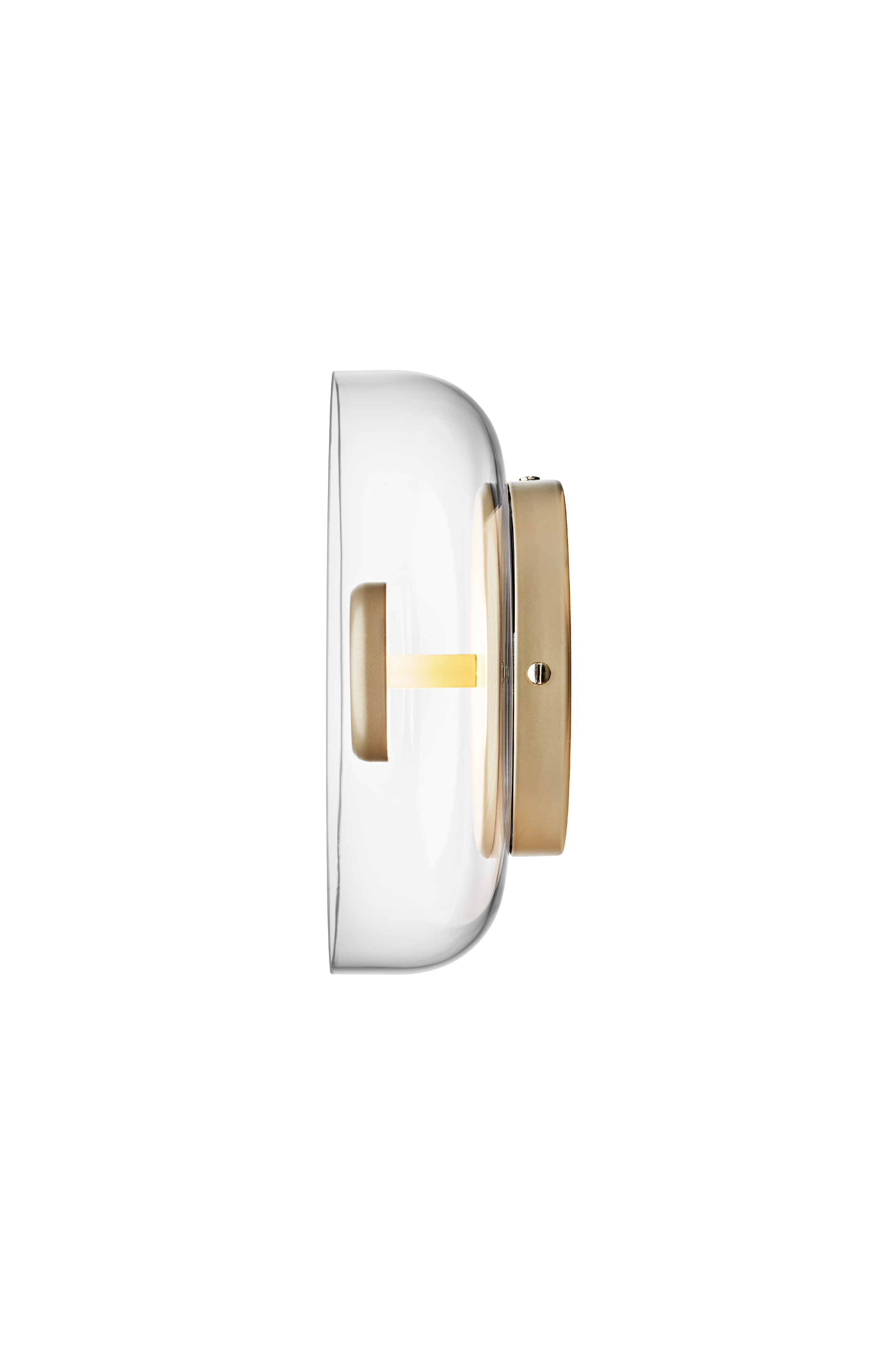 Wandlamp BLOSSI goud met transparant glas