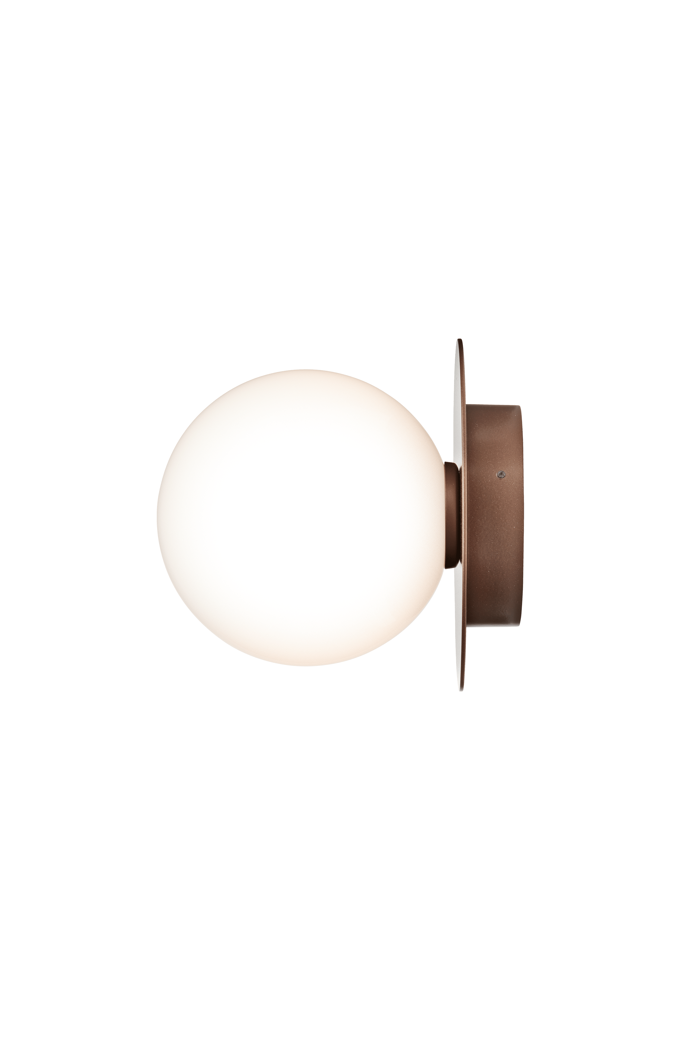 Buitenwandlamp LIILA donkerbruin met opaalglas