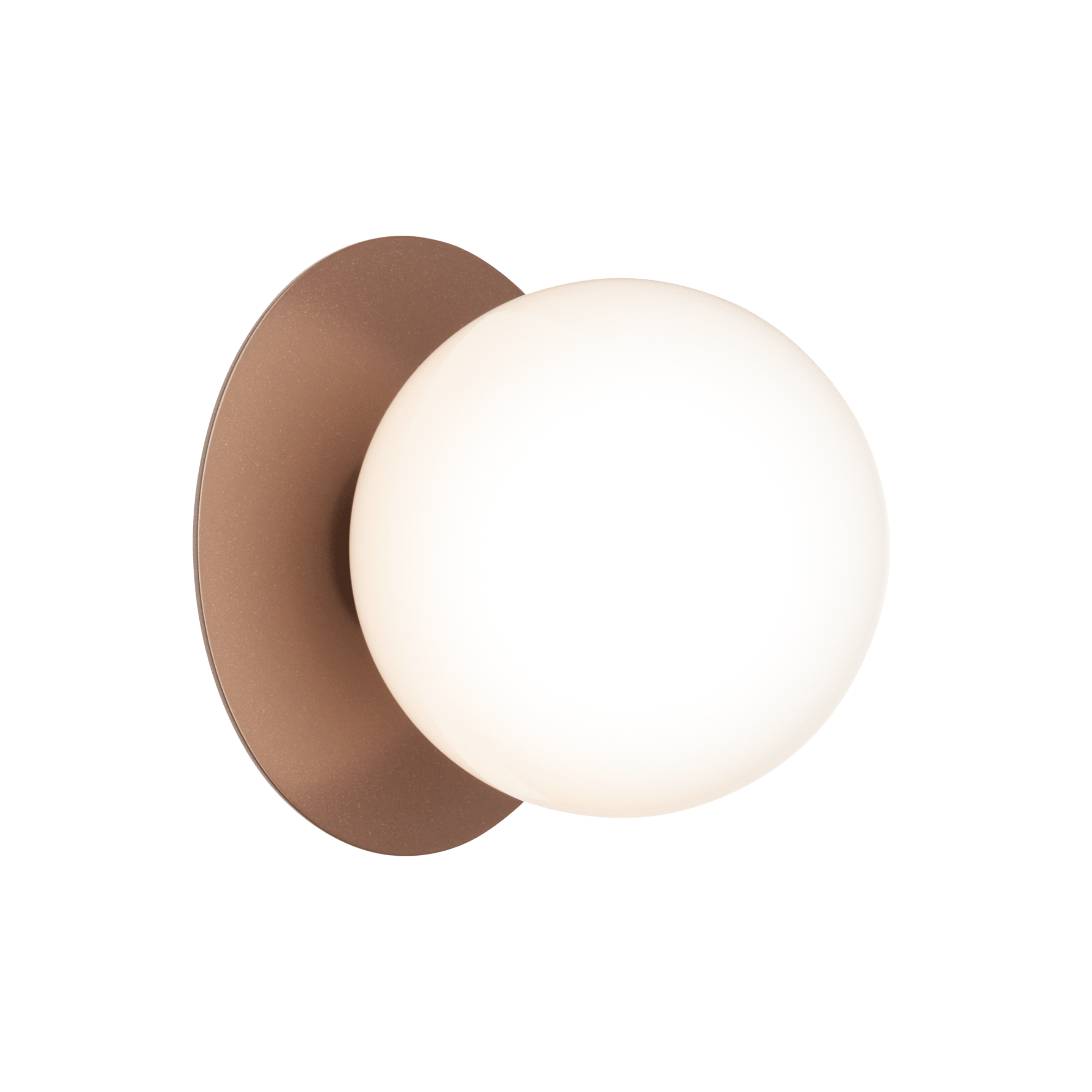 Buitenwandlamp LIILA donkerbruin met opaalglas