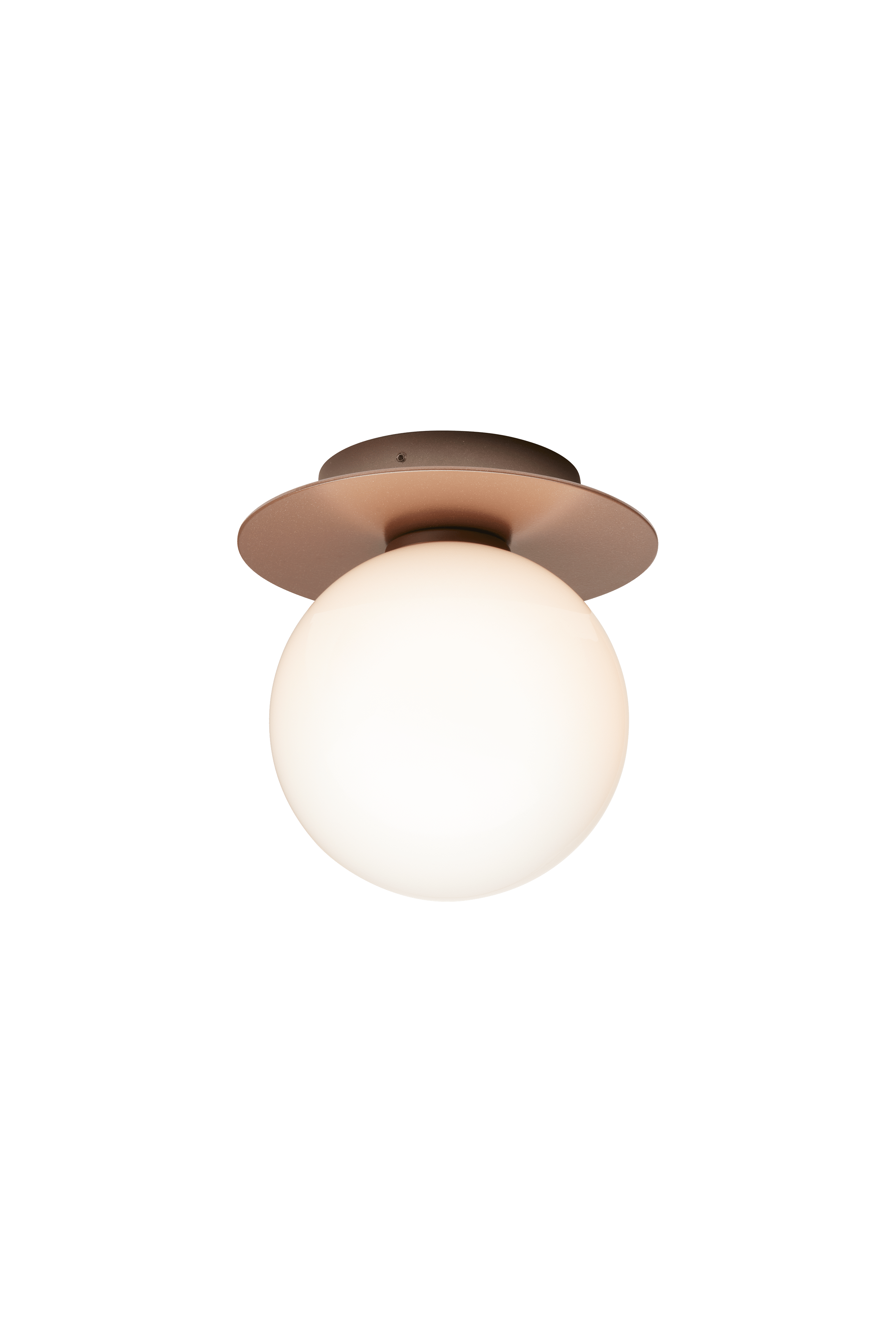 Buitenwandlamp LIILA donkerbruin met opaalglas