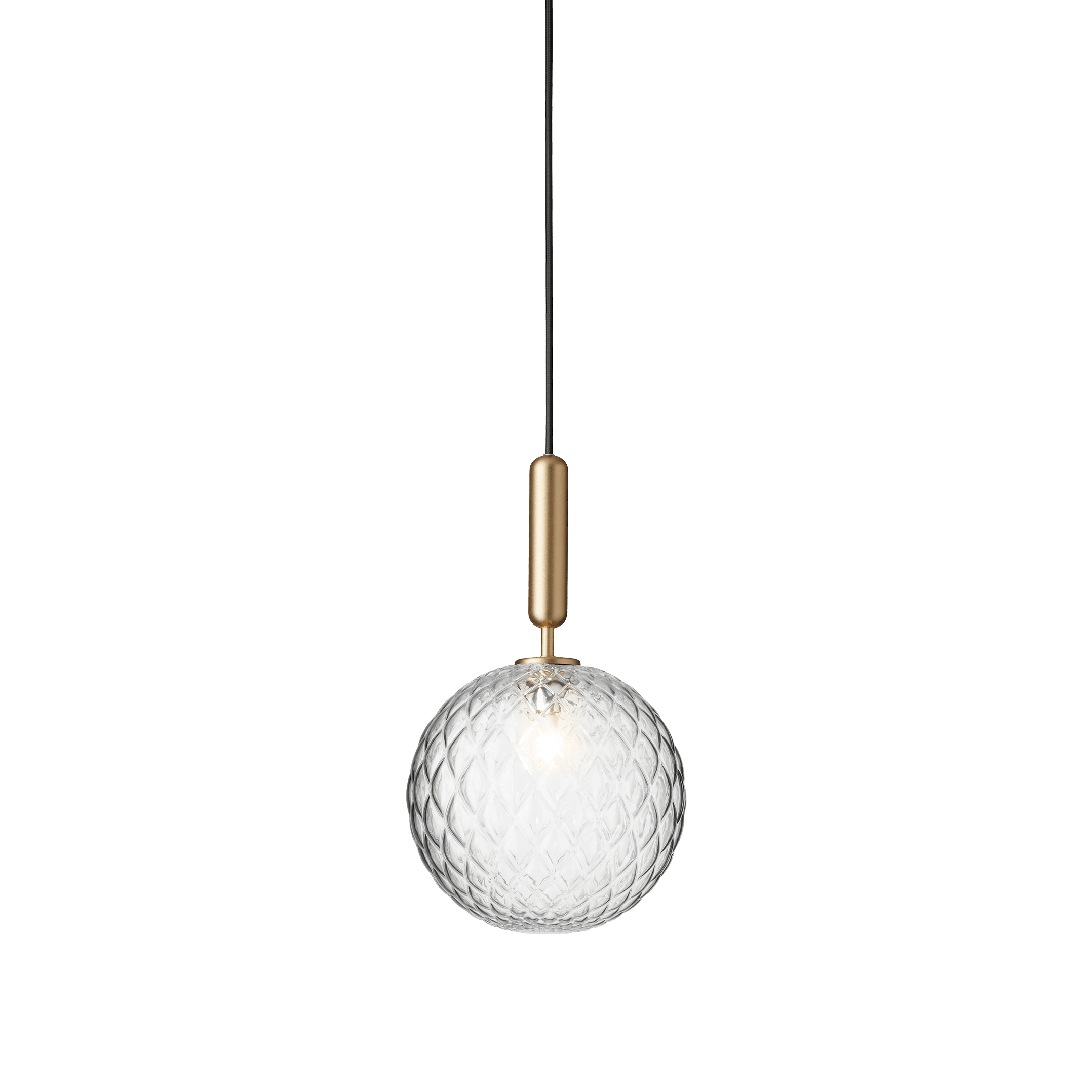 Lampa wisząca MIIRA mosiężny z transparentnym szkłem – Nuura