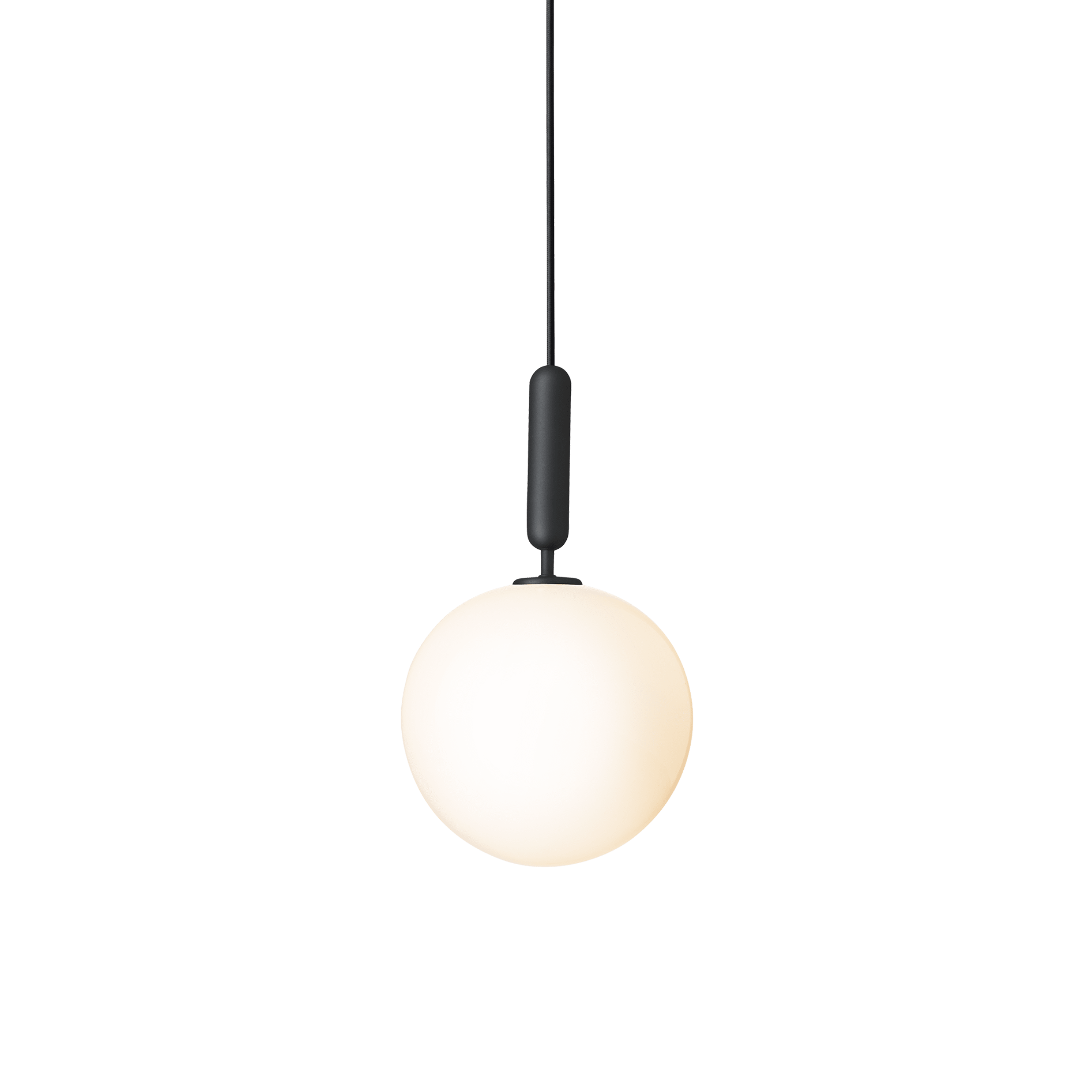 Hanglamp MIIRA grafiet met opaalglas