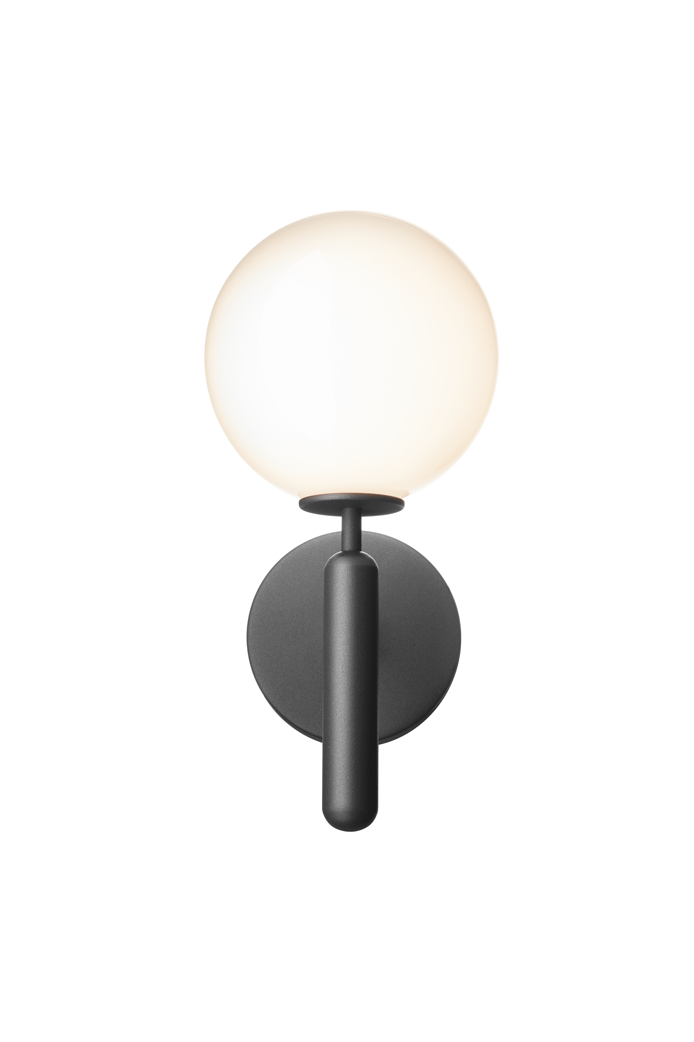 Lampa ścienna MIIRA grafitowy z opalowym szkłem, marka Nuura