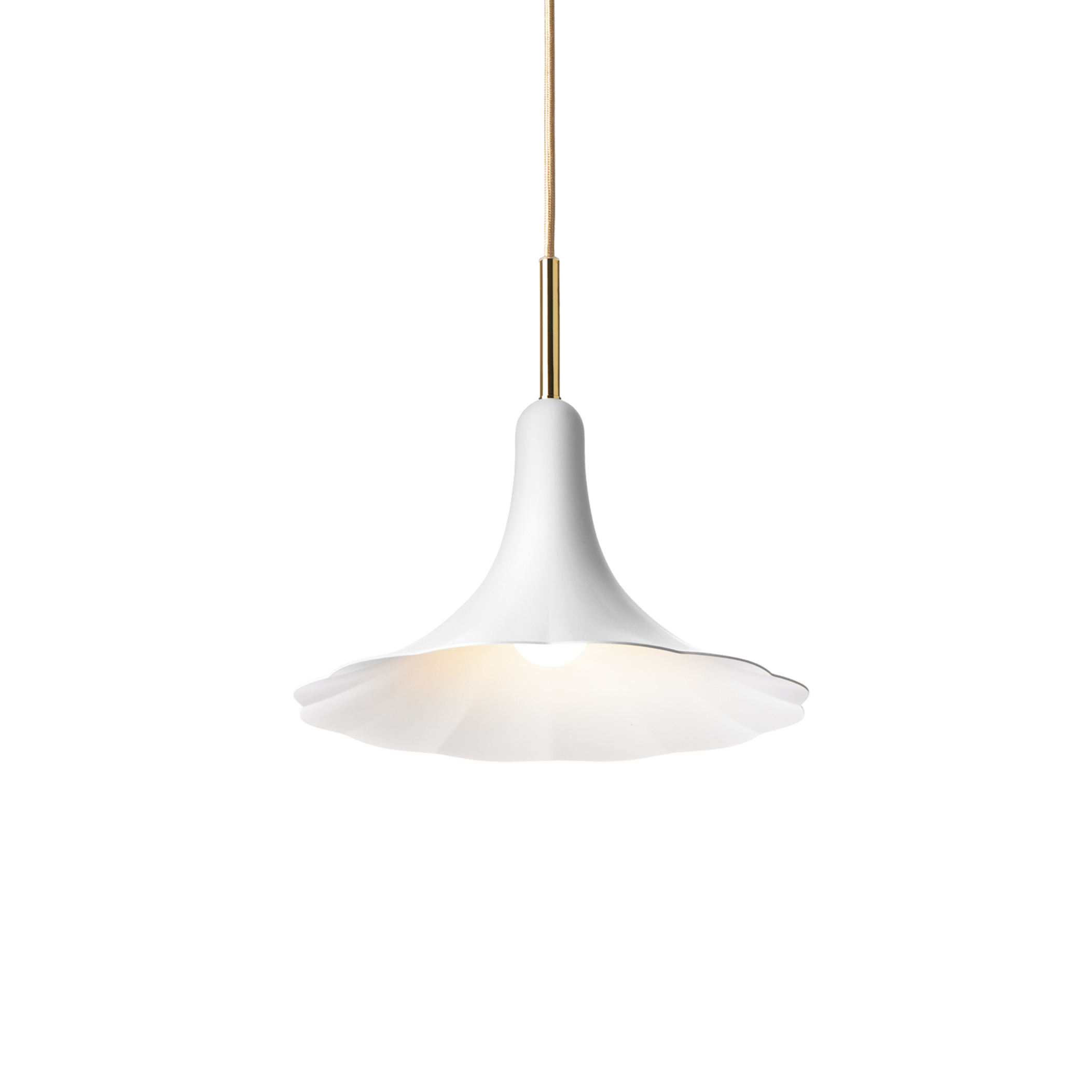 Hanglamp PETALII 1 wit metaal