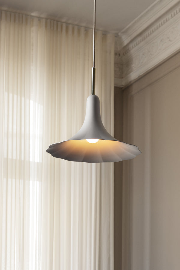 Hanglamp PETALII 1 wit metaal
