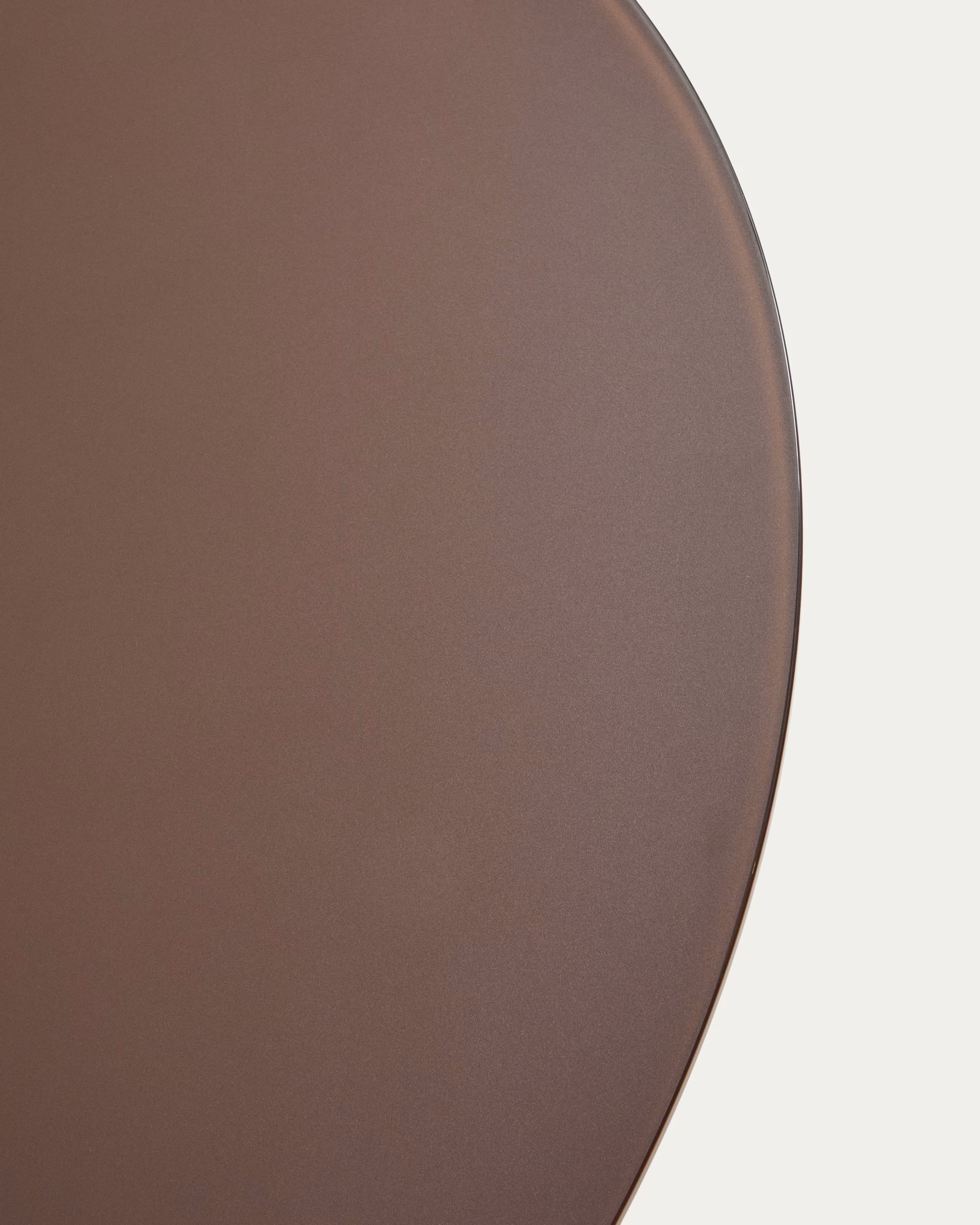 Ronde tuintafel ERICE bruin