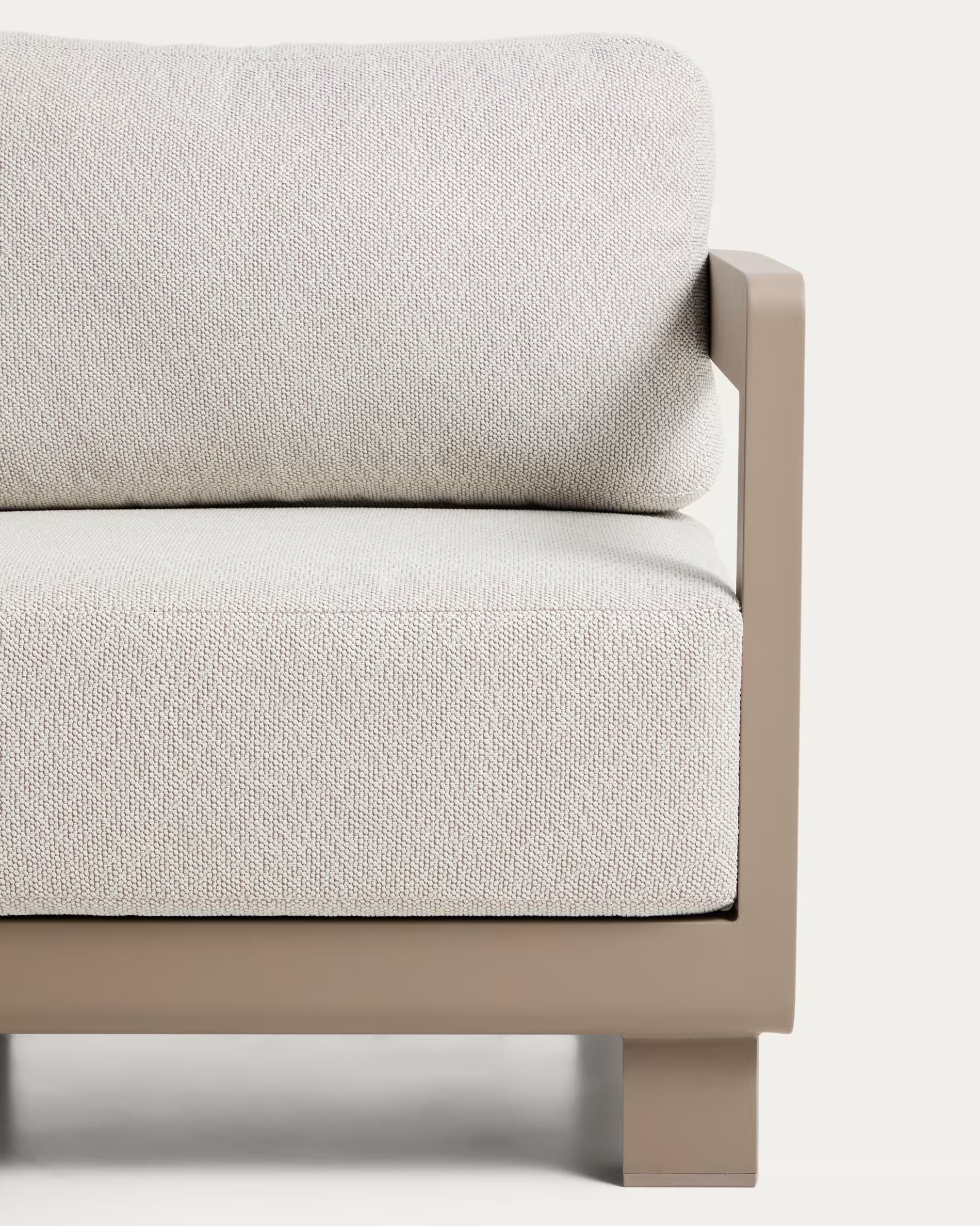 Tuinstoel NERANO lichtbeige met grijsbeige basis