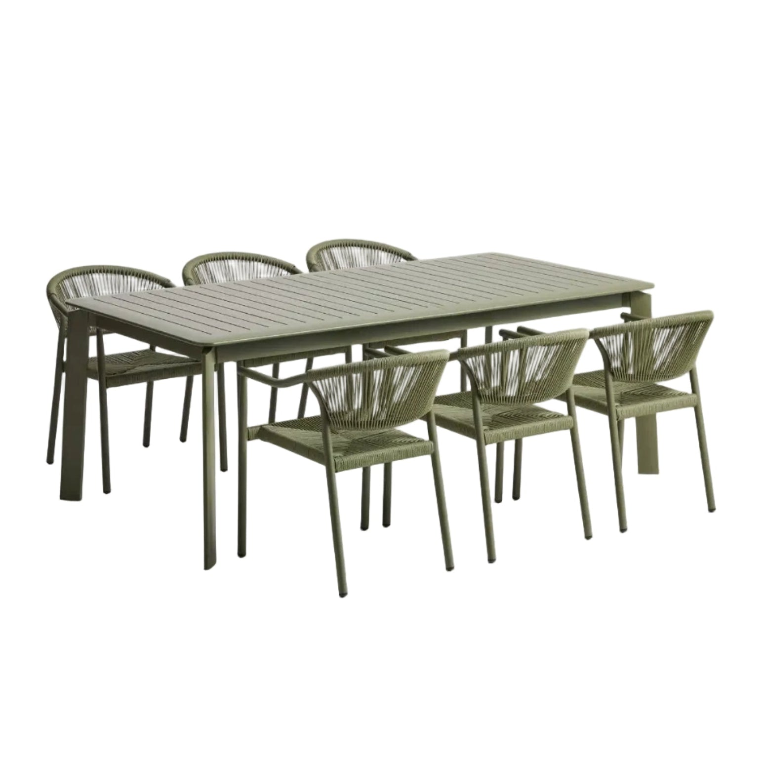 Tuinset BRELA groen met aluminium basis