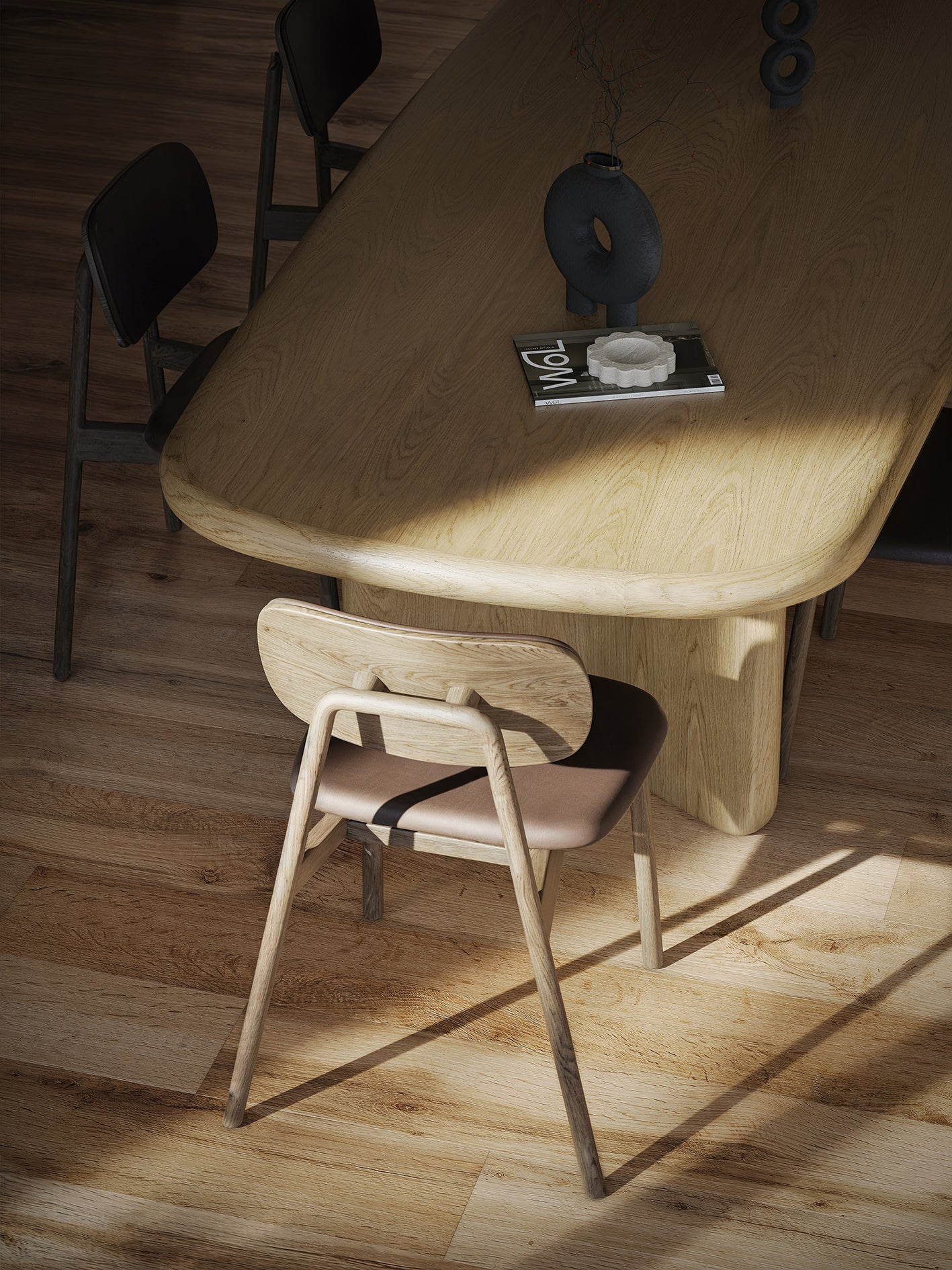 OKAL Table Natural Oak - Display Model