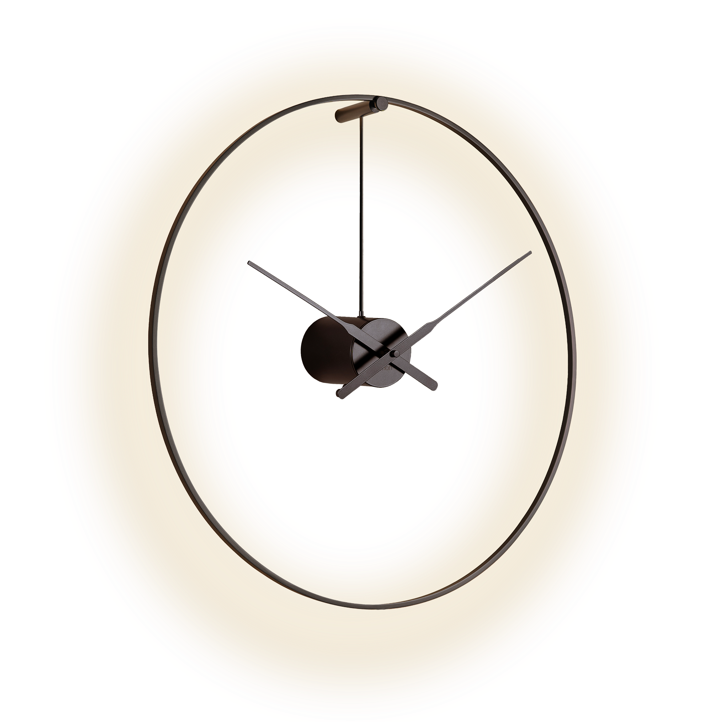 Illuminated Wall Clock OMBRA MINI Black
