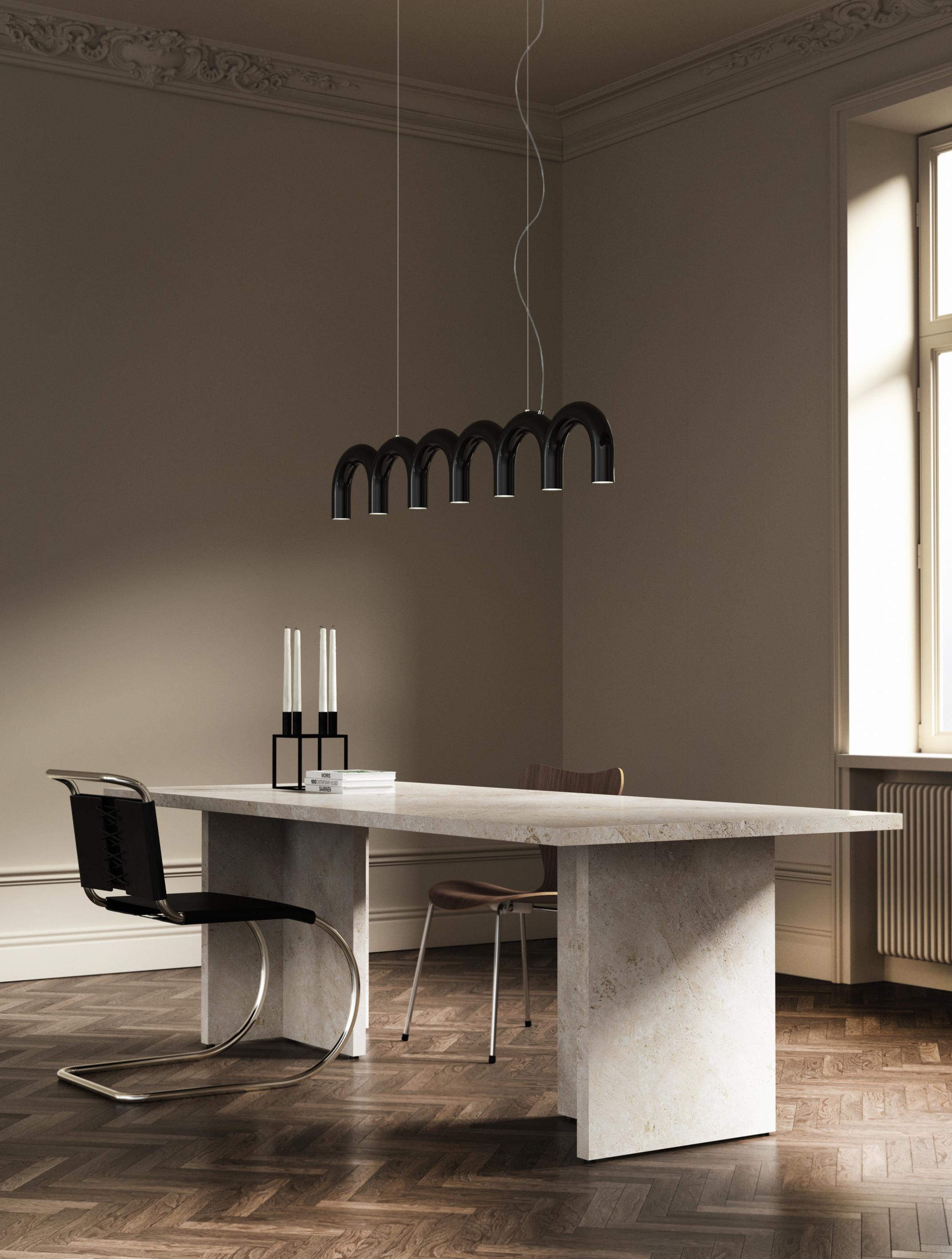 ARCH STRAIGHT black pendant lamp