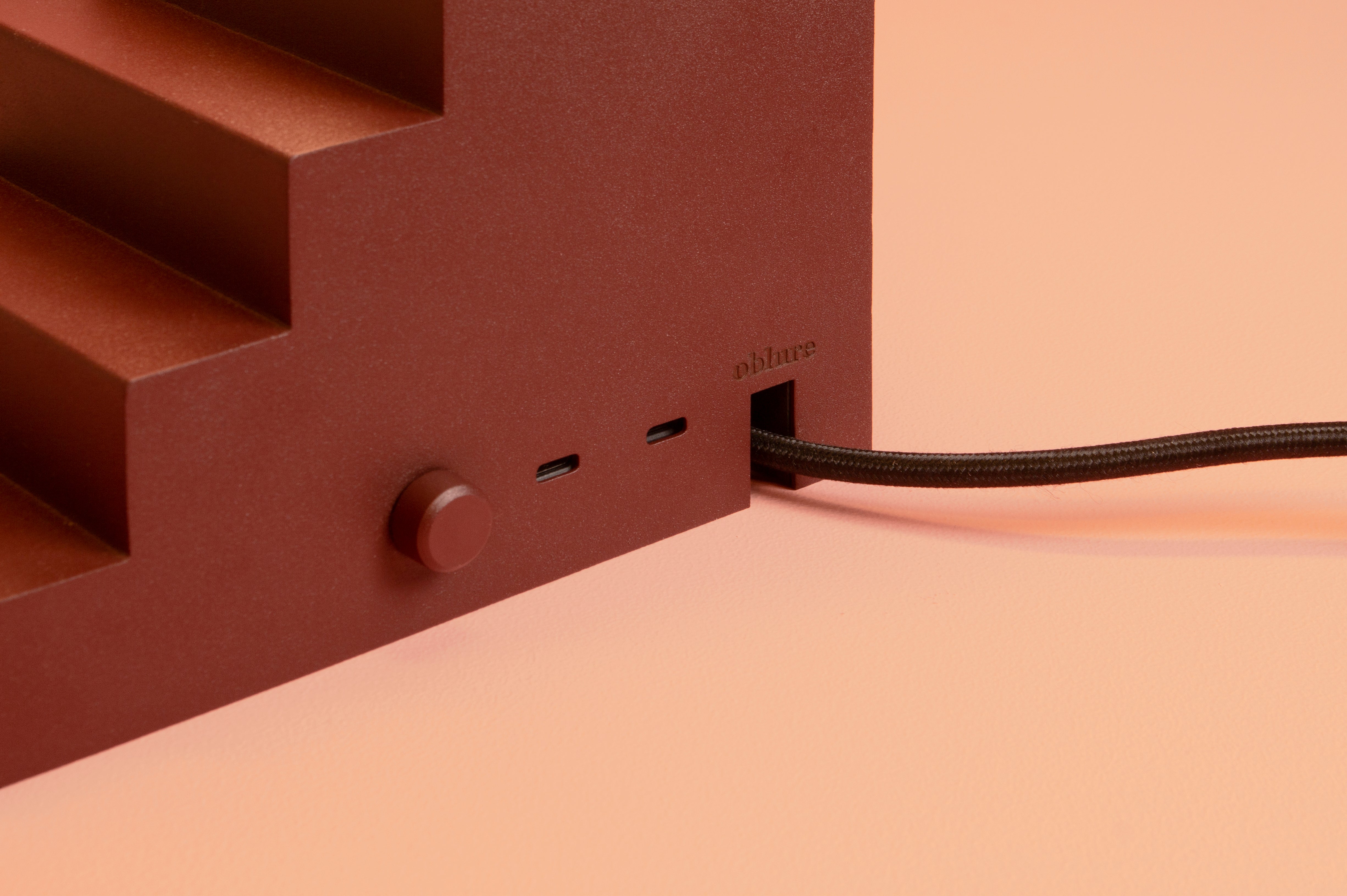 STAIR table lamp red