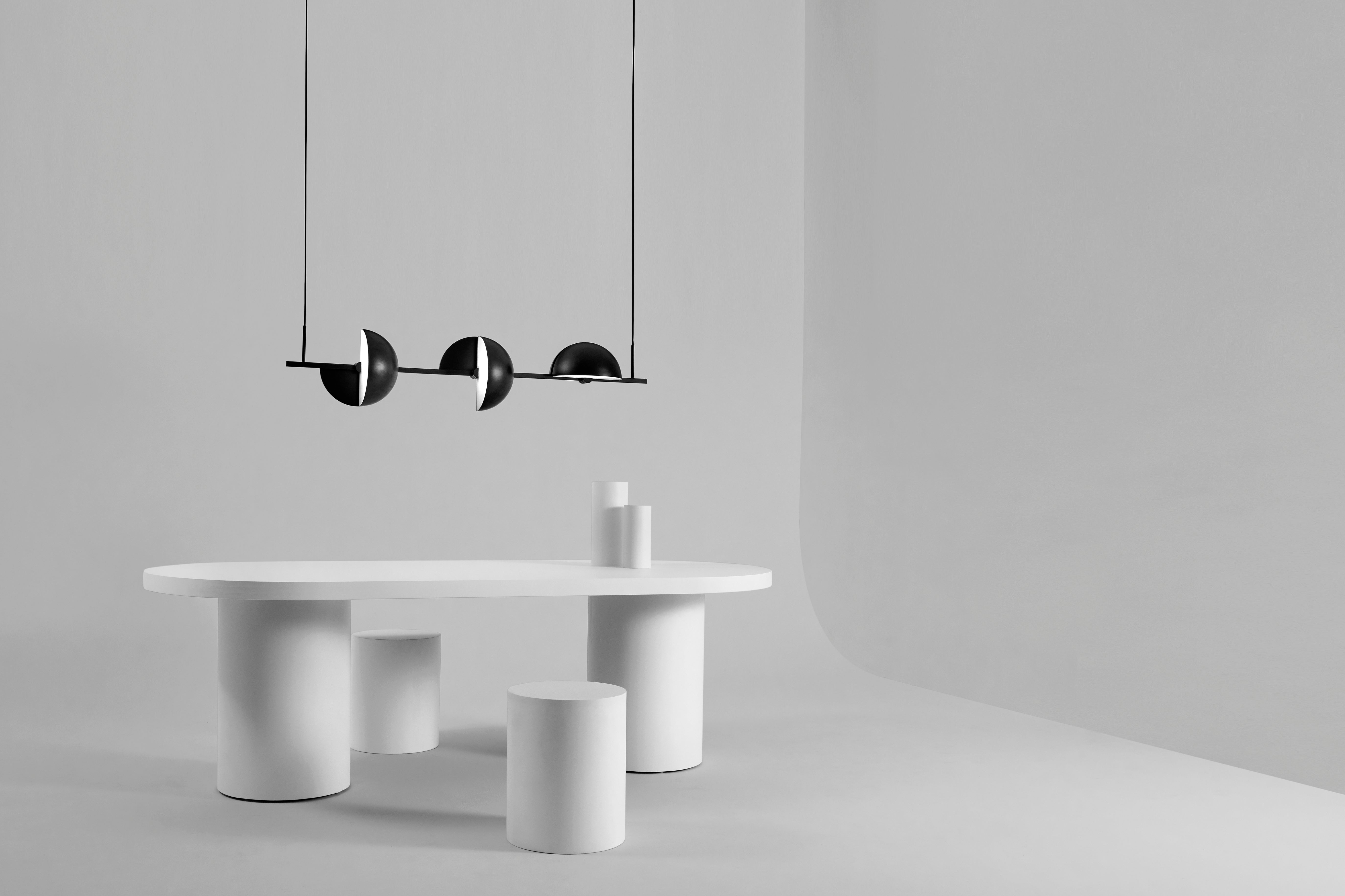 Pendelleuchte TRAPEZE TRIPLETTE schwarz