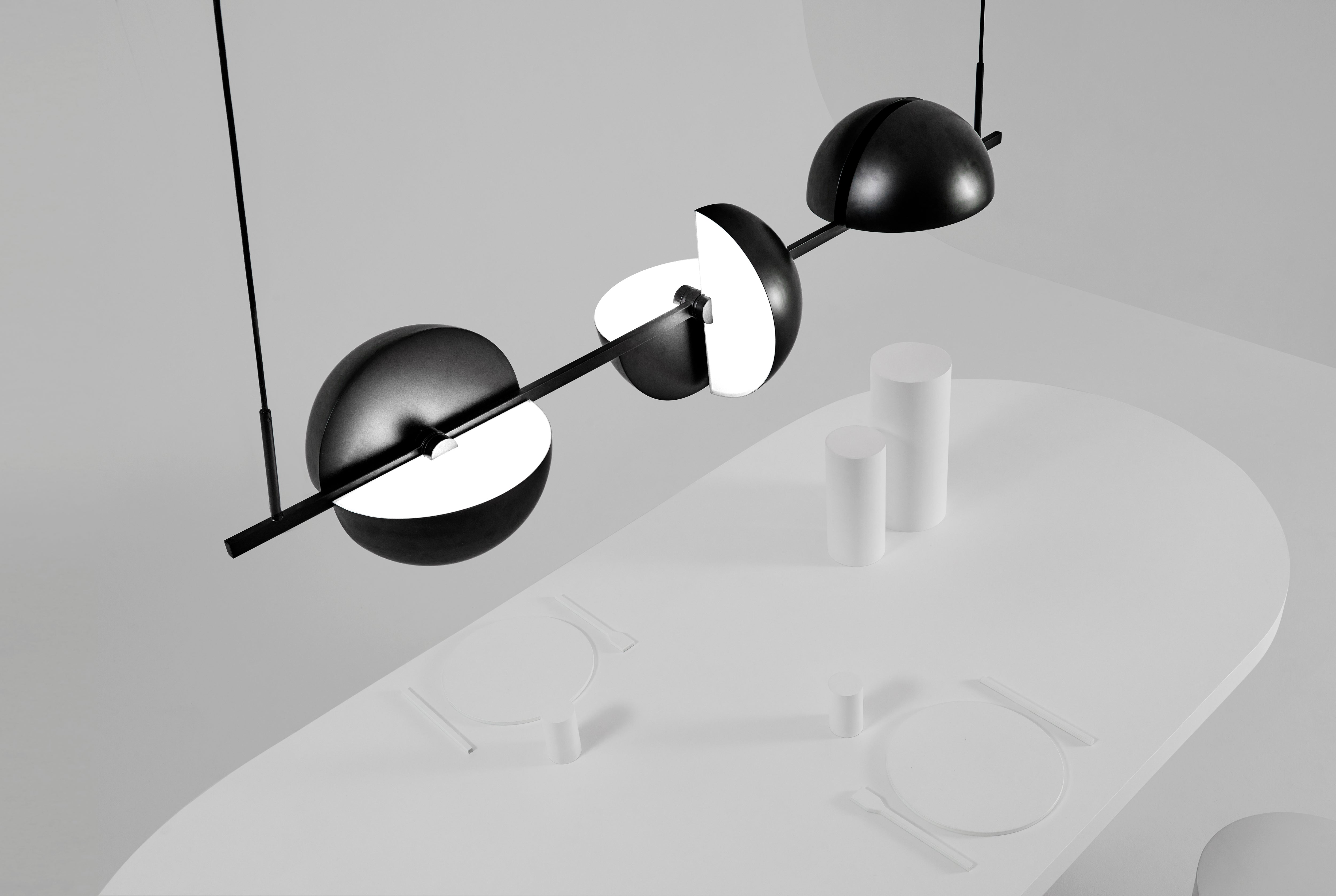 Pendelleuchte TRAPEZE TRIPLETTE schwarz