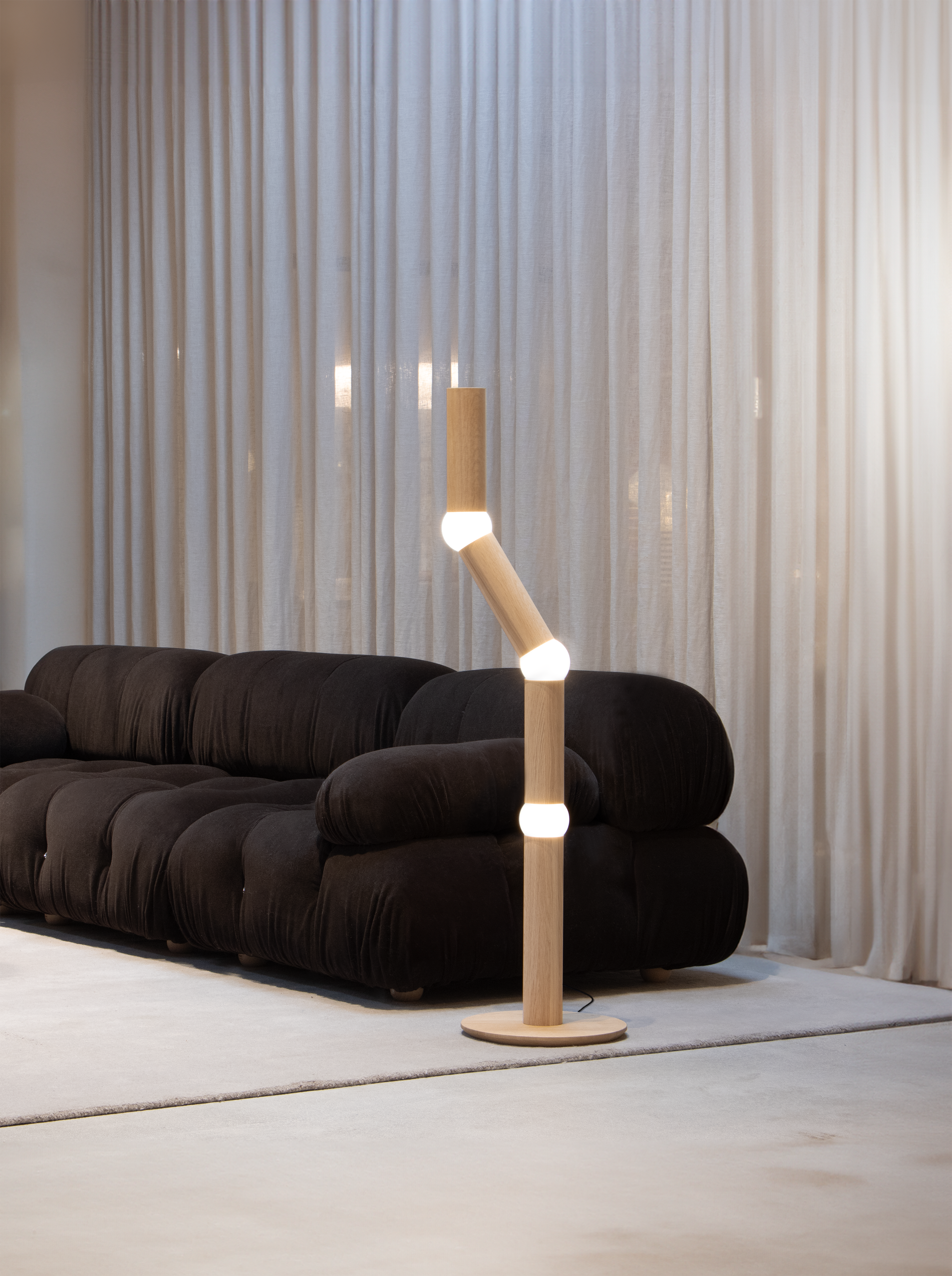 LIGHTBONE floor lamp oak