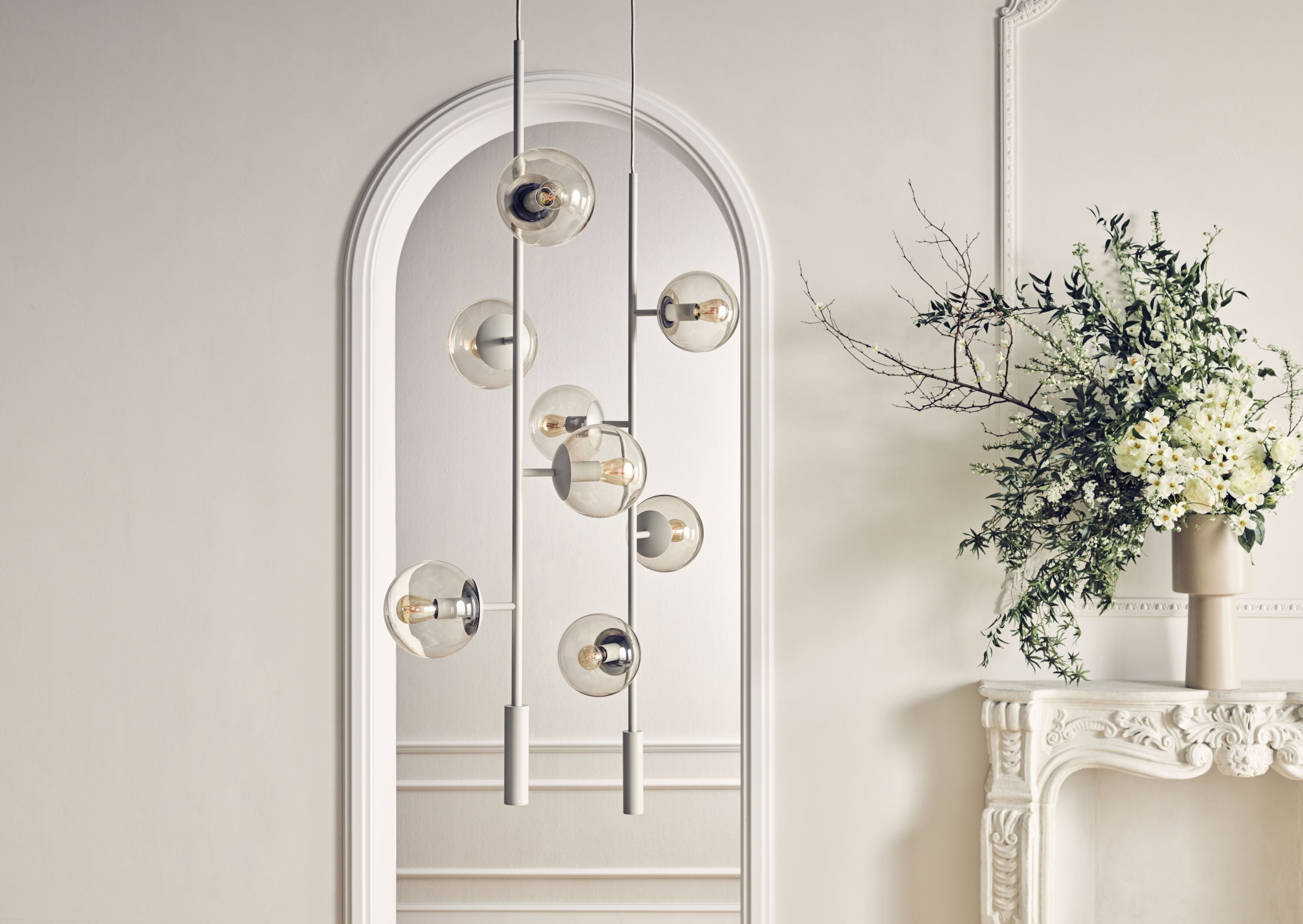 Hanglamp ORB LOUNGE antiek messing