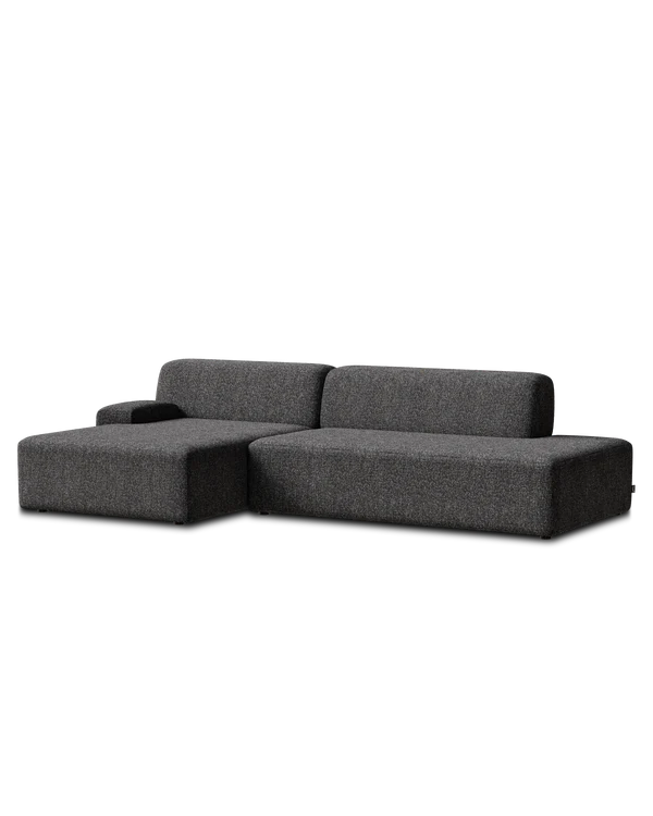 UMI Modular Sofa - Left Open Element in Stone Black