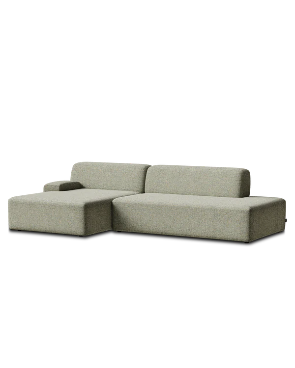UMI Modular Sofa - Left-Arm Chaise in Light Green