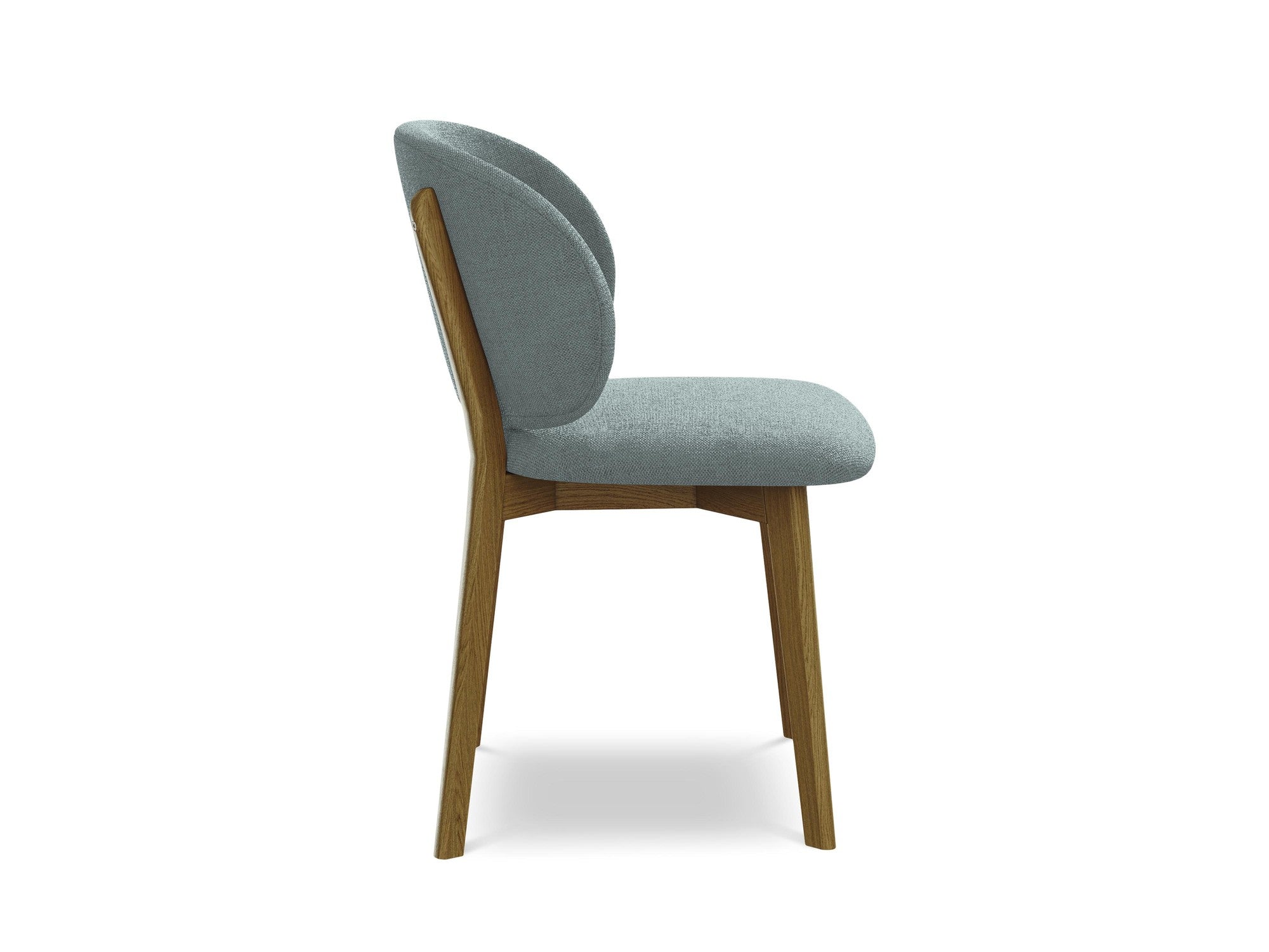 PAHOA Chair in Denim Blue with Beech Base