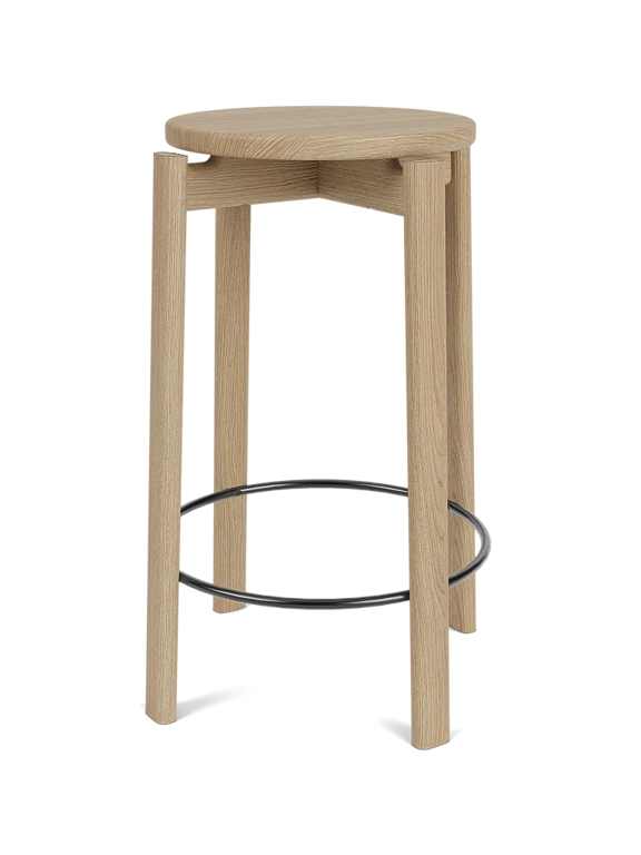 PASSAGE Oak Wood Stool