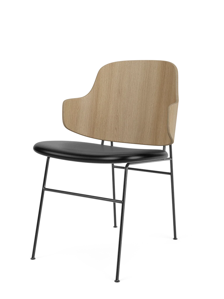 PENGUIN Chair Black Leather