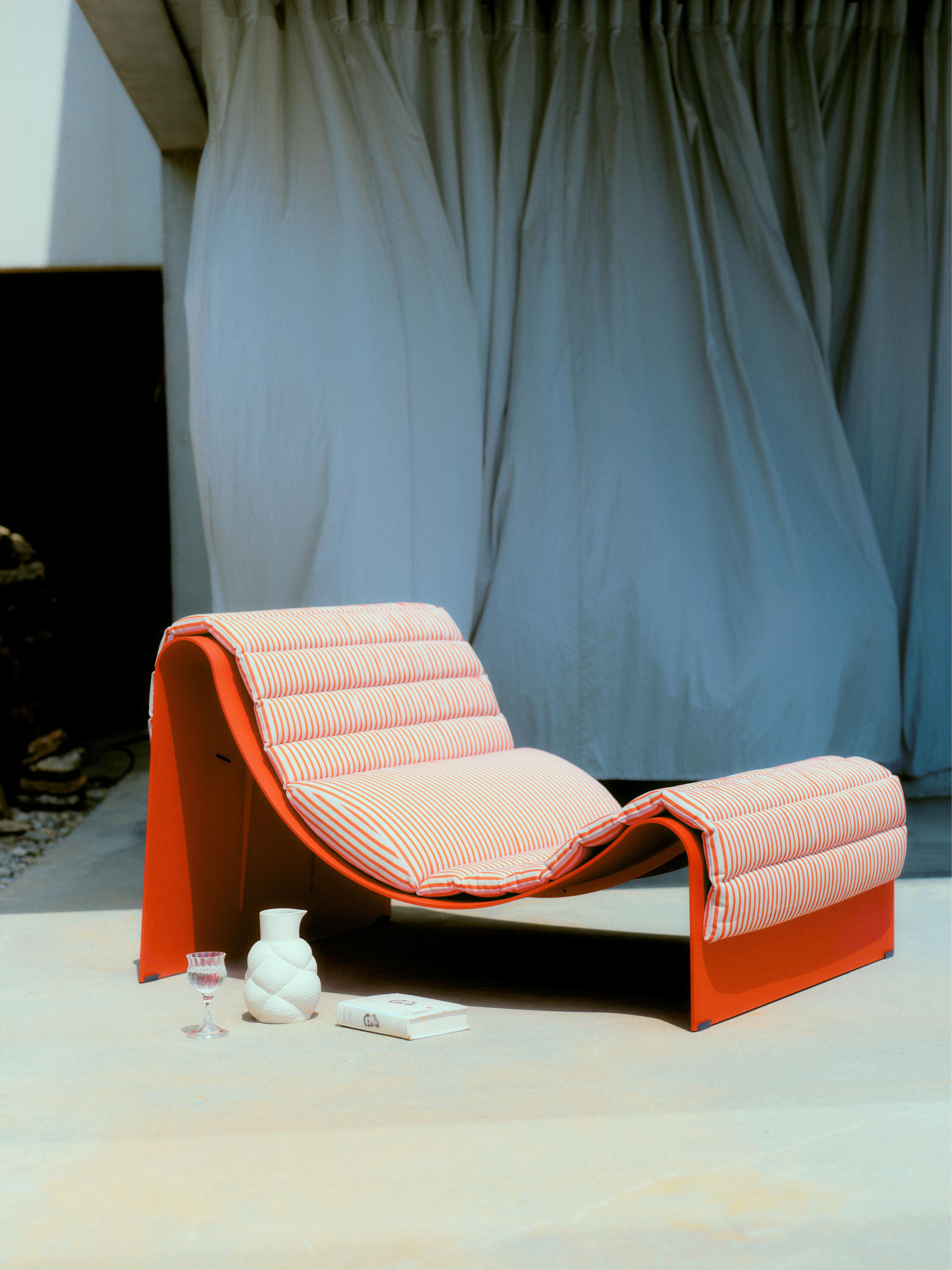 Ligstoel ECLIPSE rood