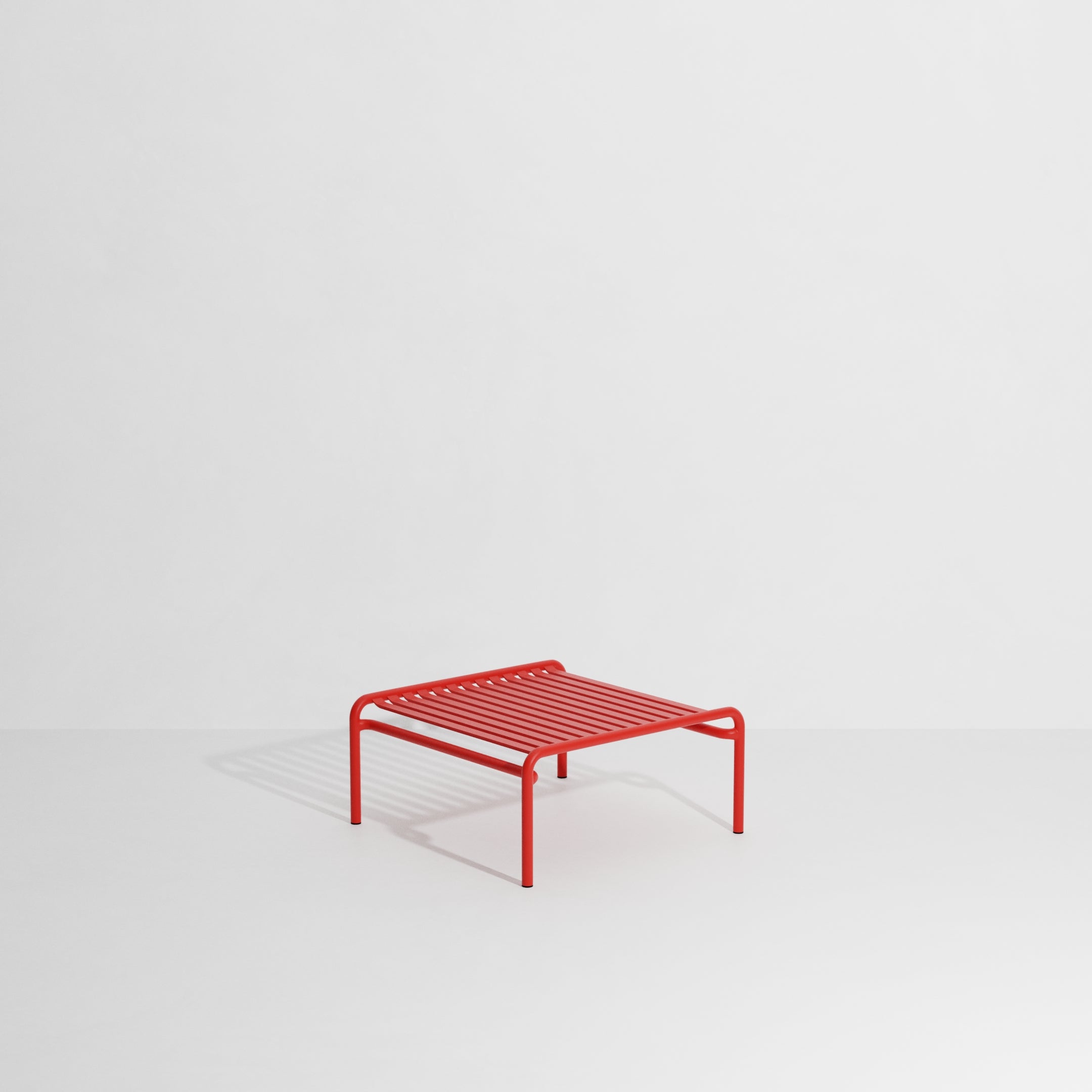 Vierkante tuin salontafel WEEK-END rood