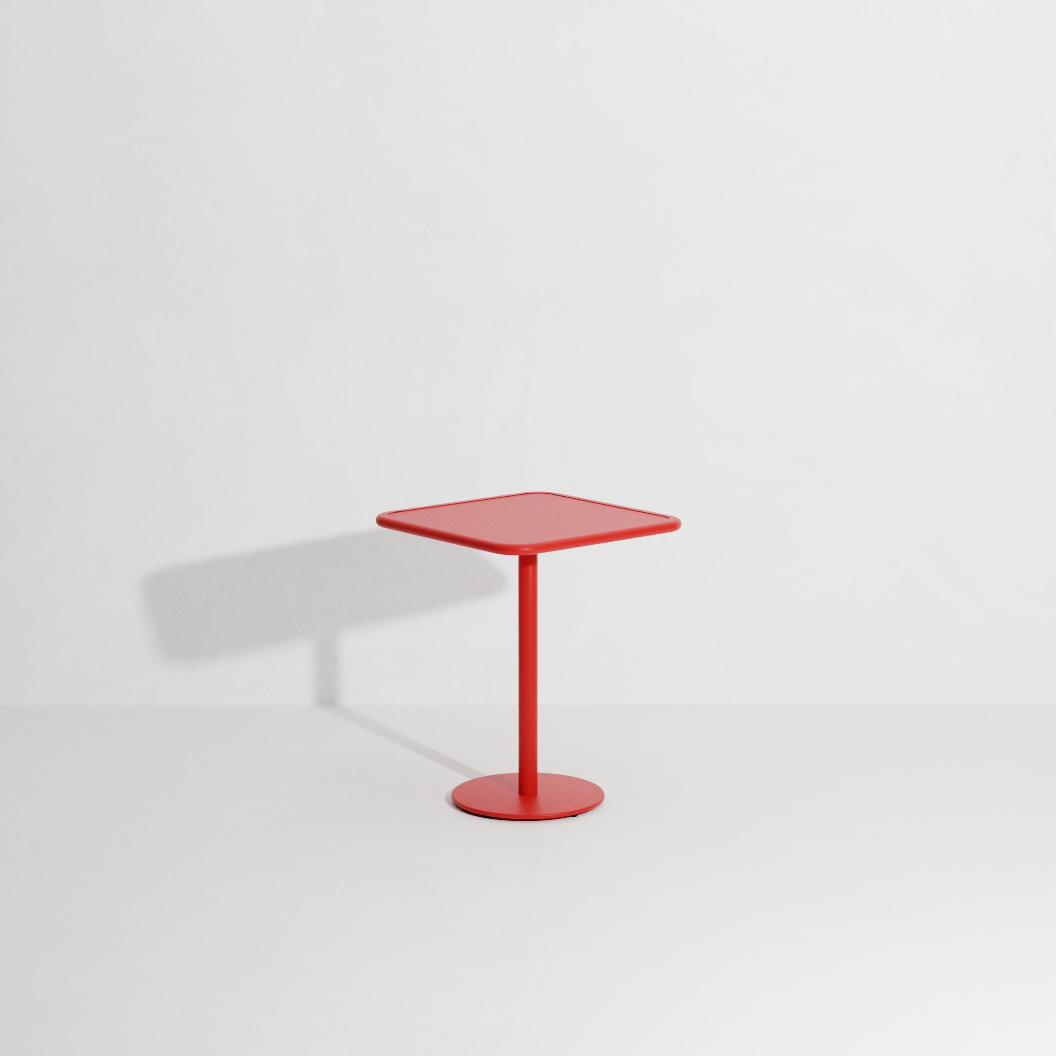 Vierkante tuintafel WEEK-END rood